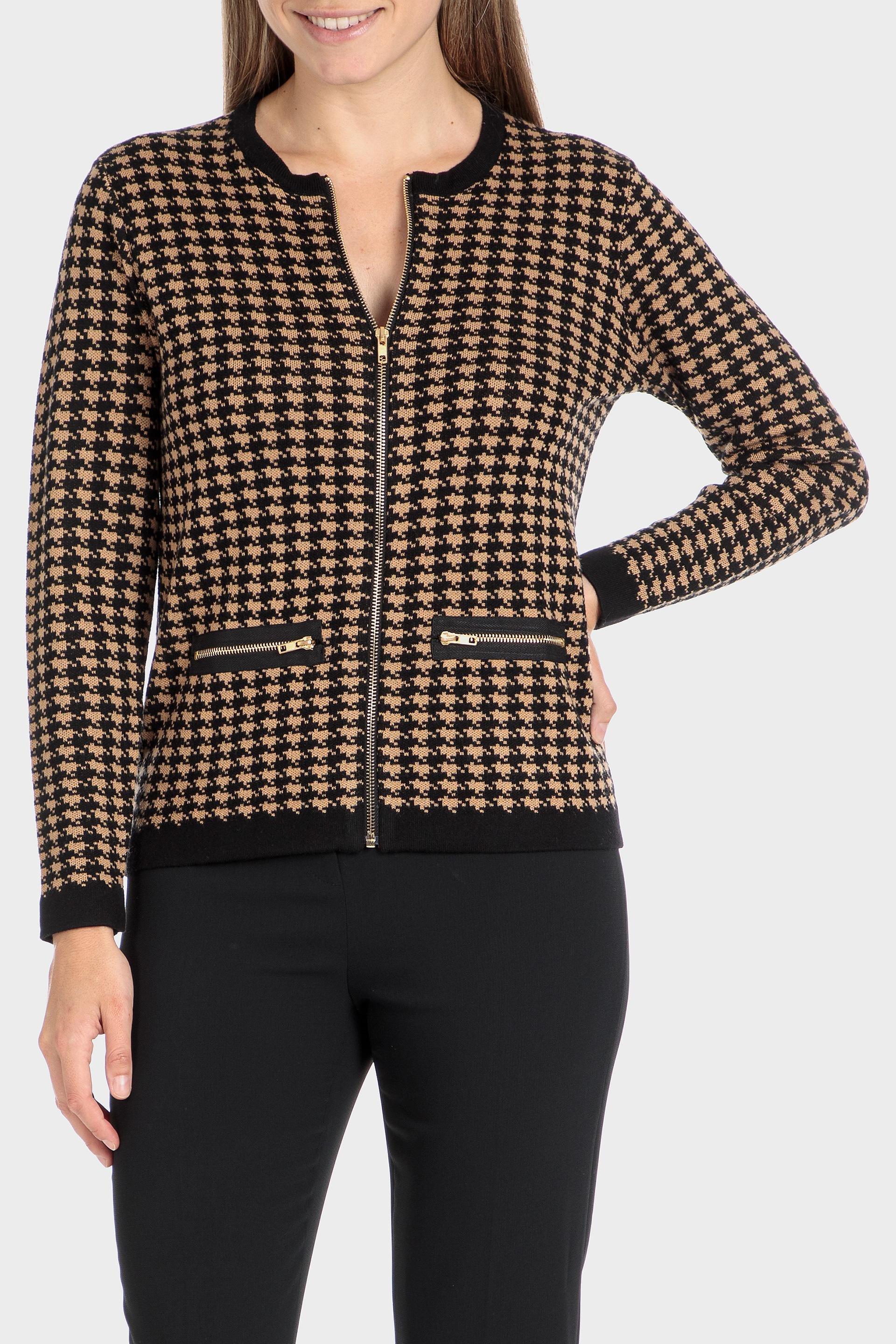 Brown Houndstooth Jacket, , large image number 0