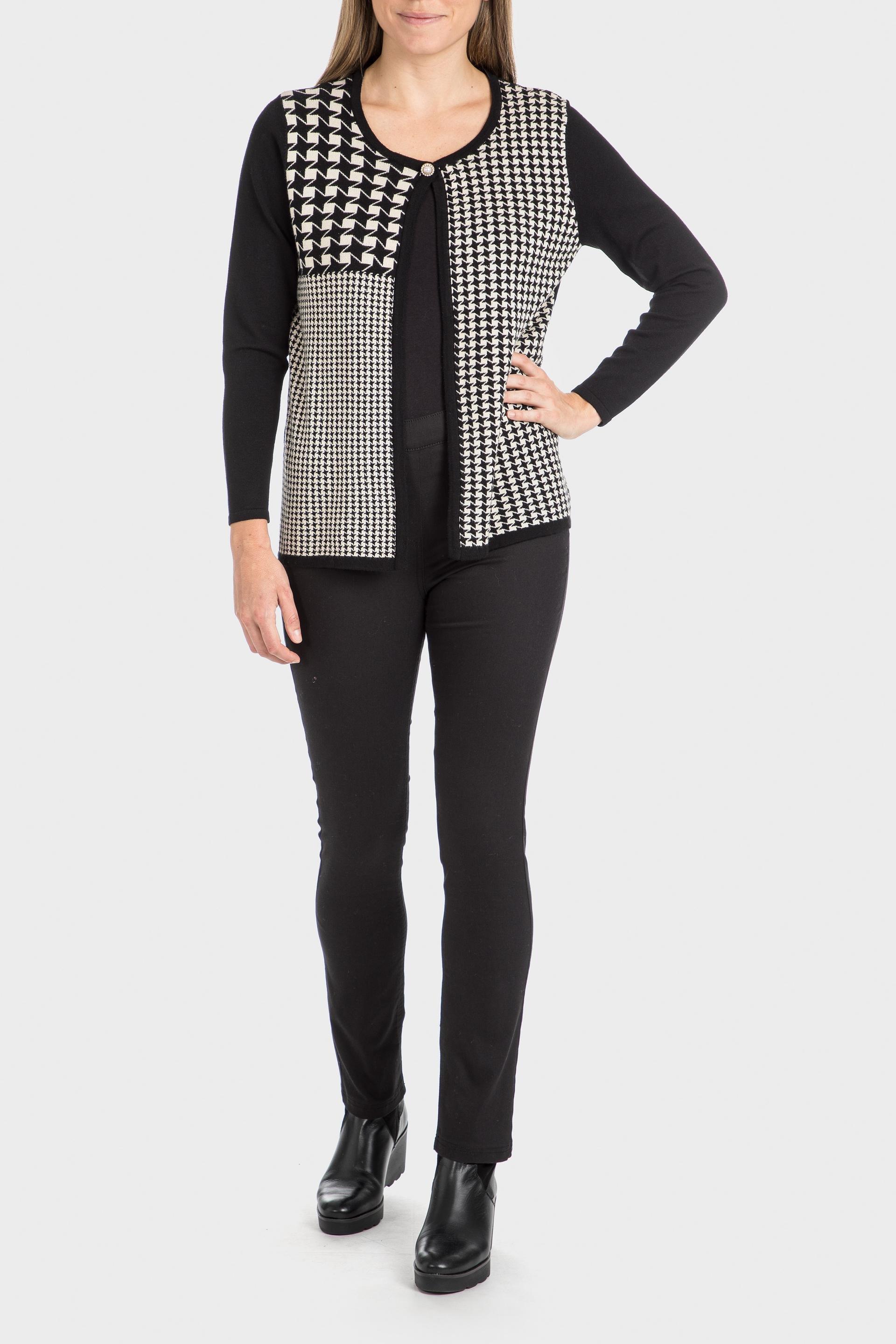Black Houndstooth Jacket, , large image number 6