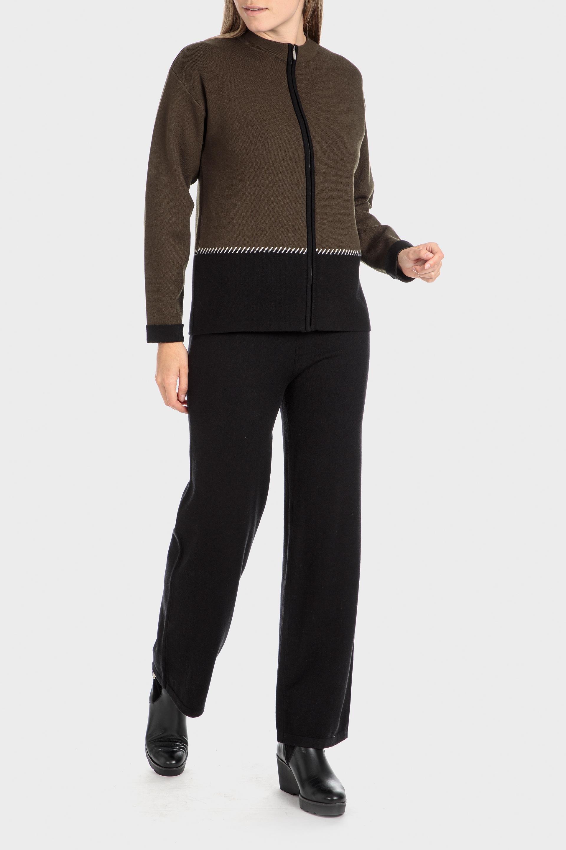 Khaki Zipper Jacket, , large image number 5