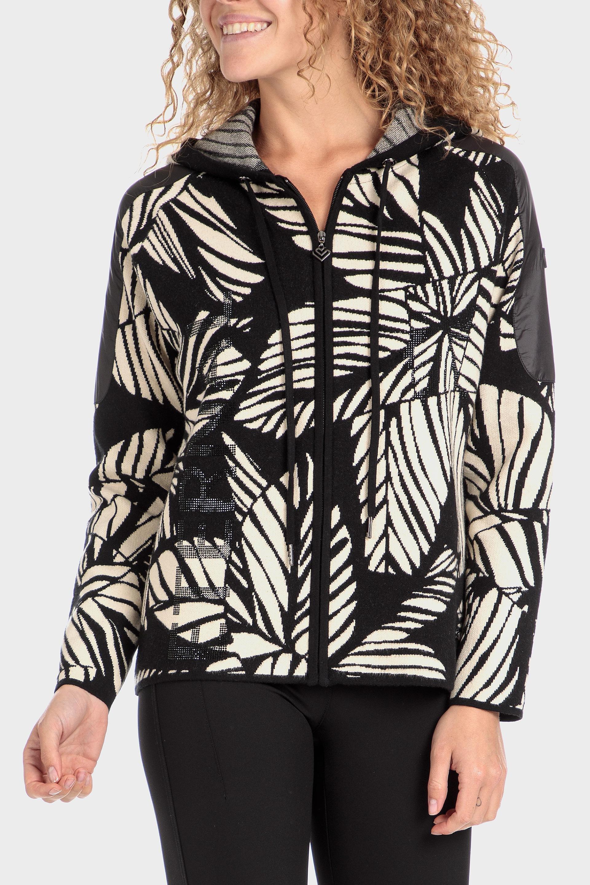 Multicolour Printed Jacquard Jacket, , large image number 0