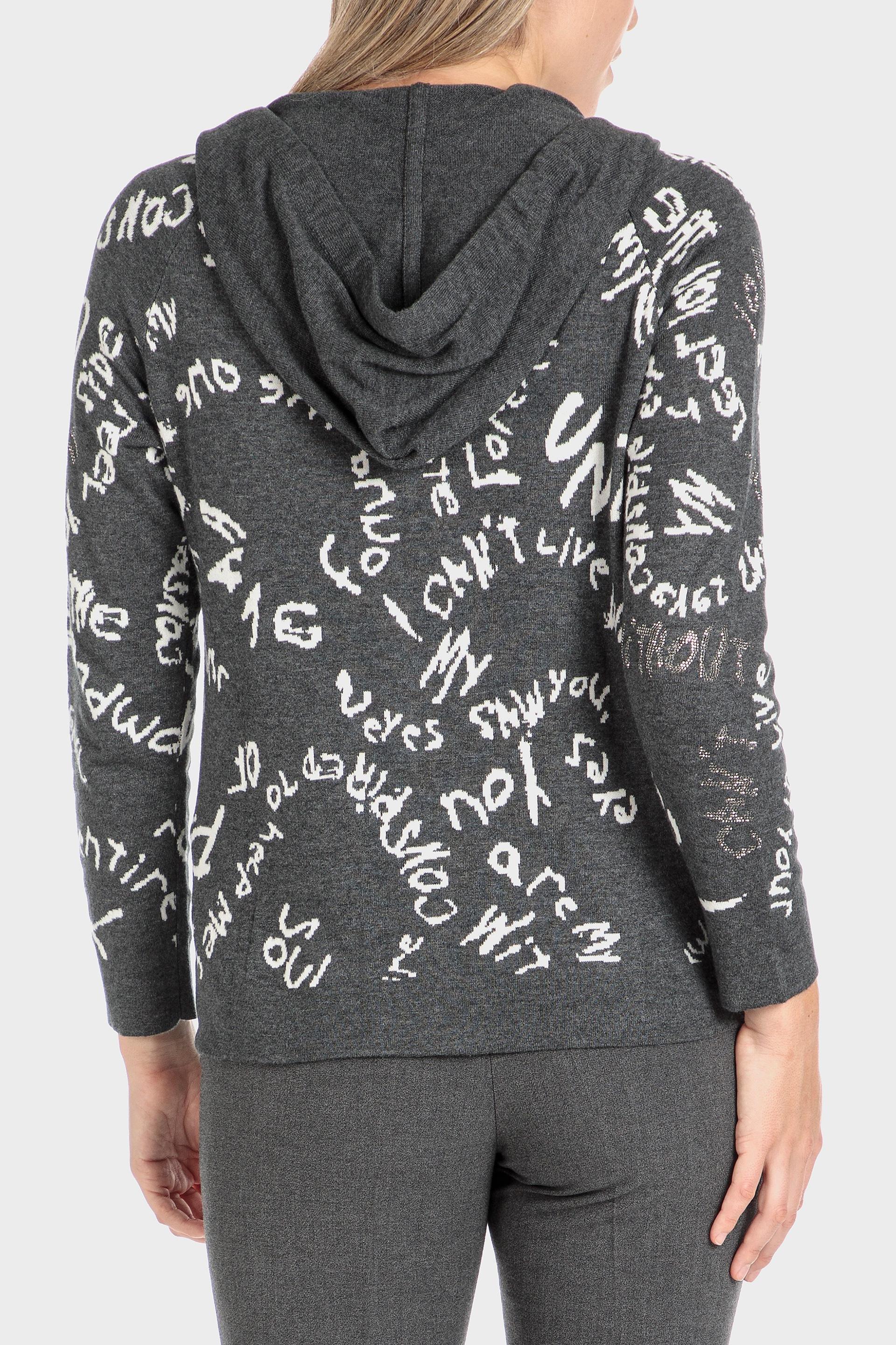 Grey Hooded Jacket, Grey Dark, large image number 3