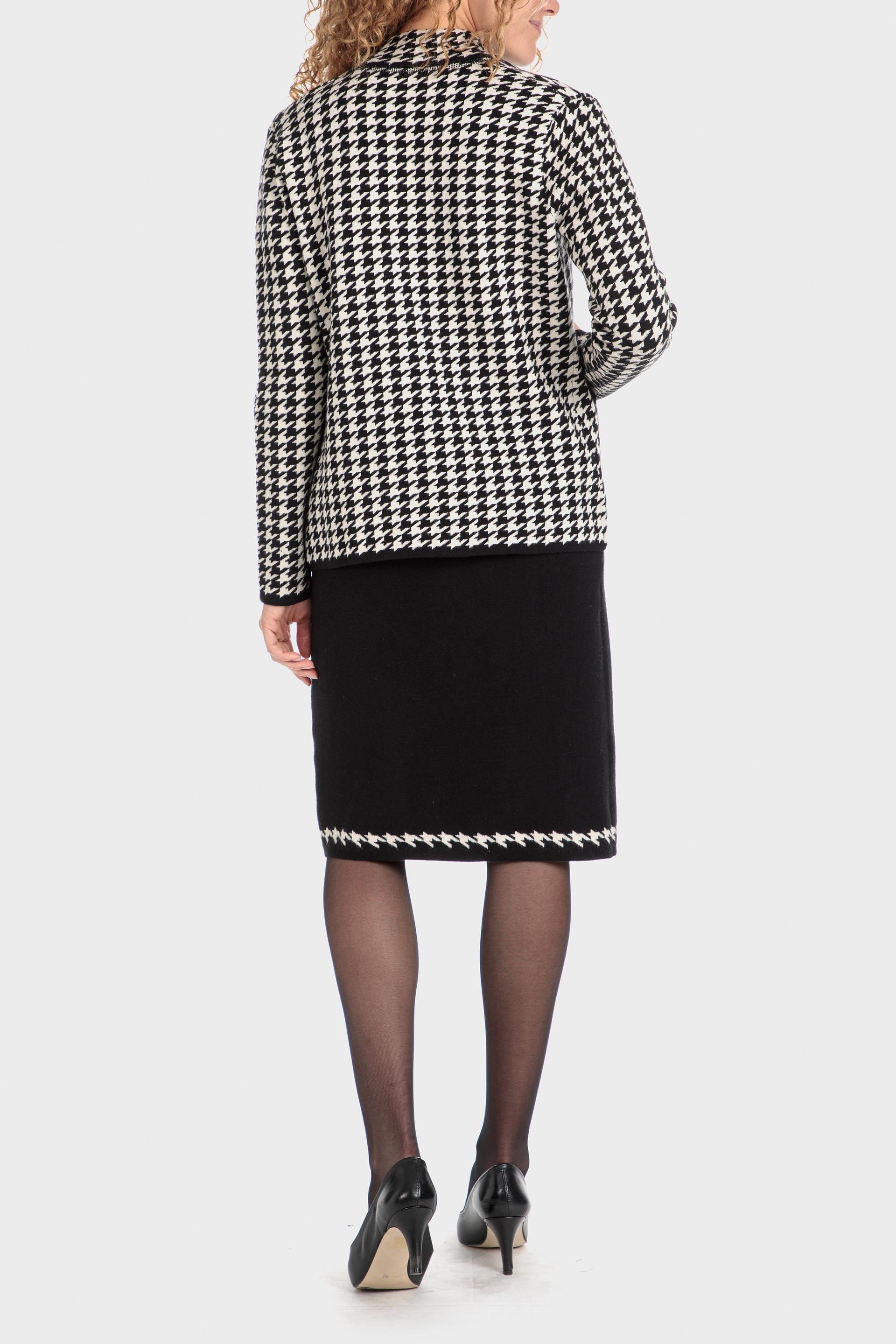 Multicolour Jacquard Jacket, Black, large image number 3