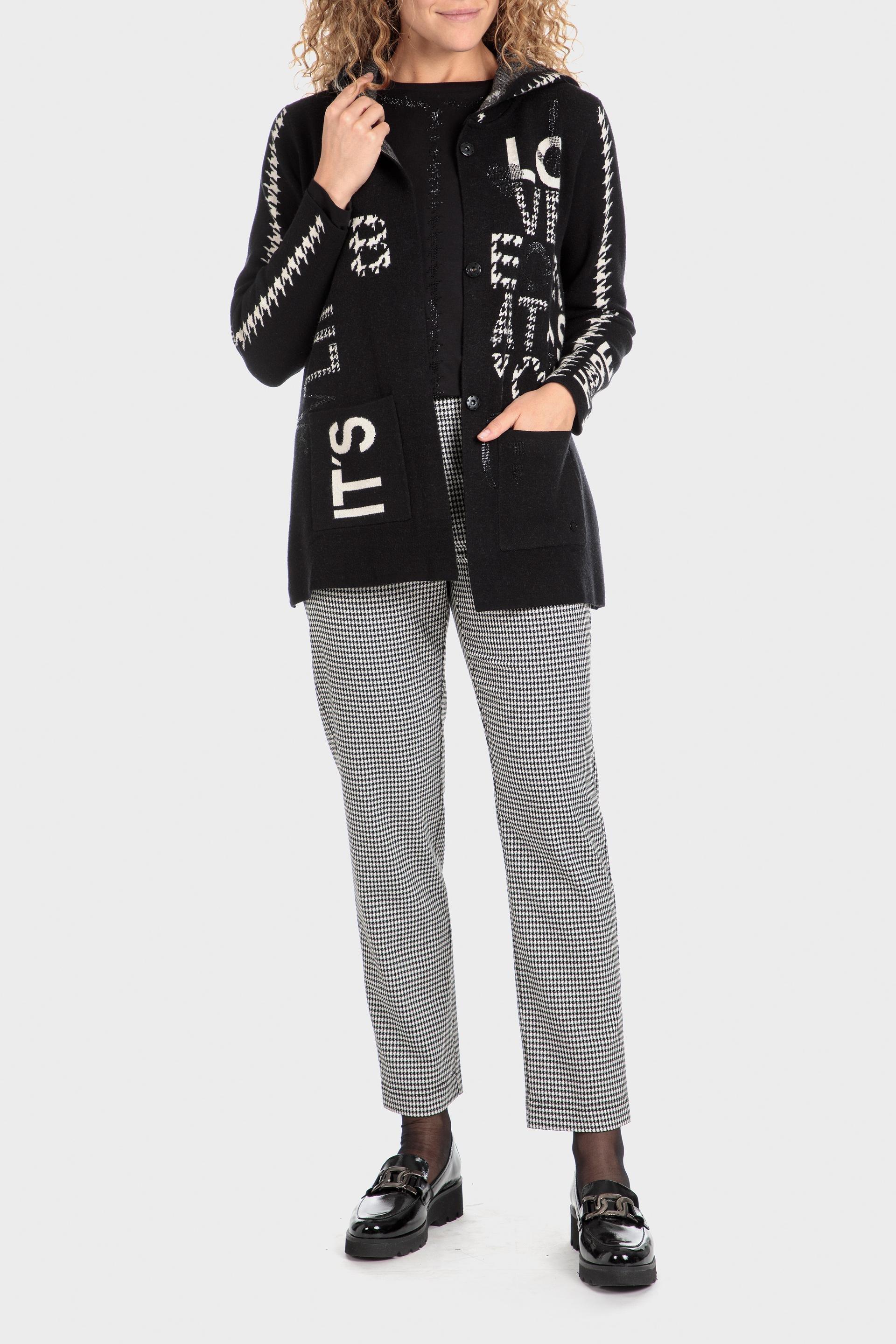 Black Hooded Jacket, , large image number 0
