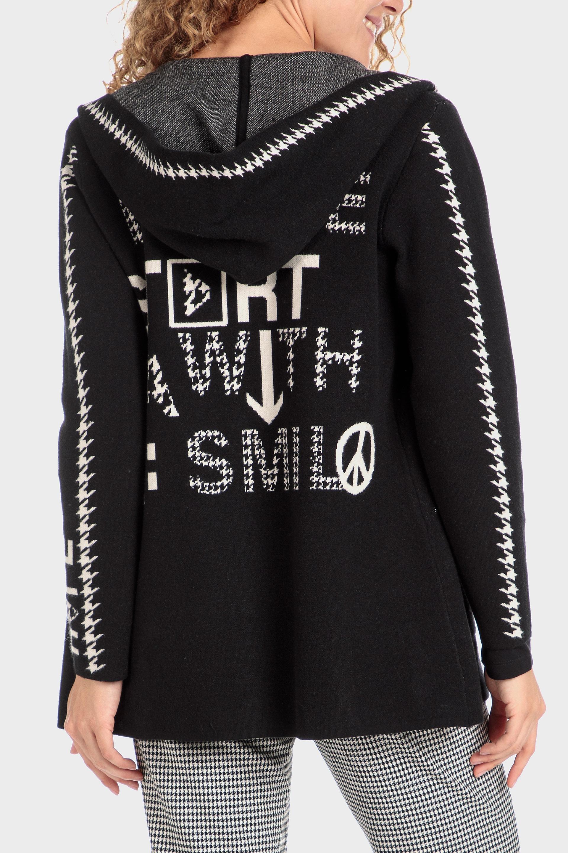 Black Hooded Jacket, , large image number 1