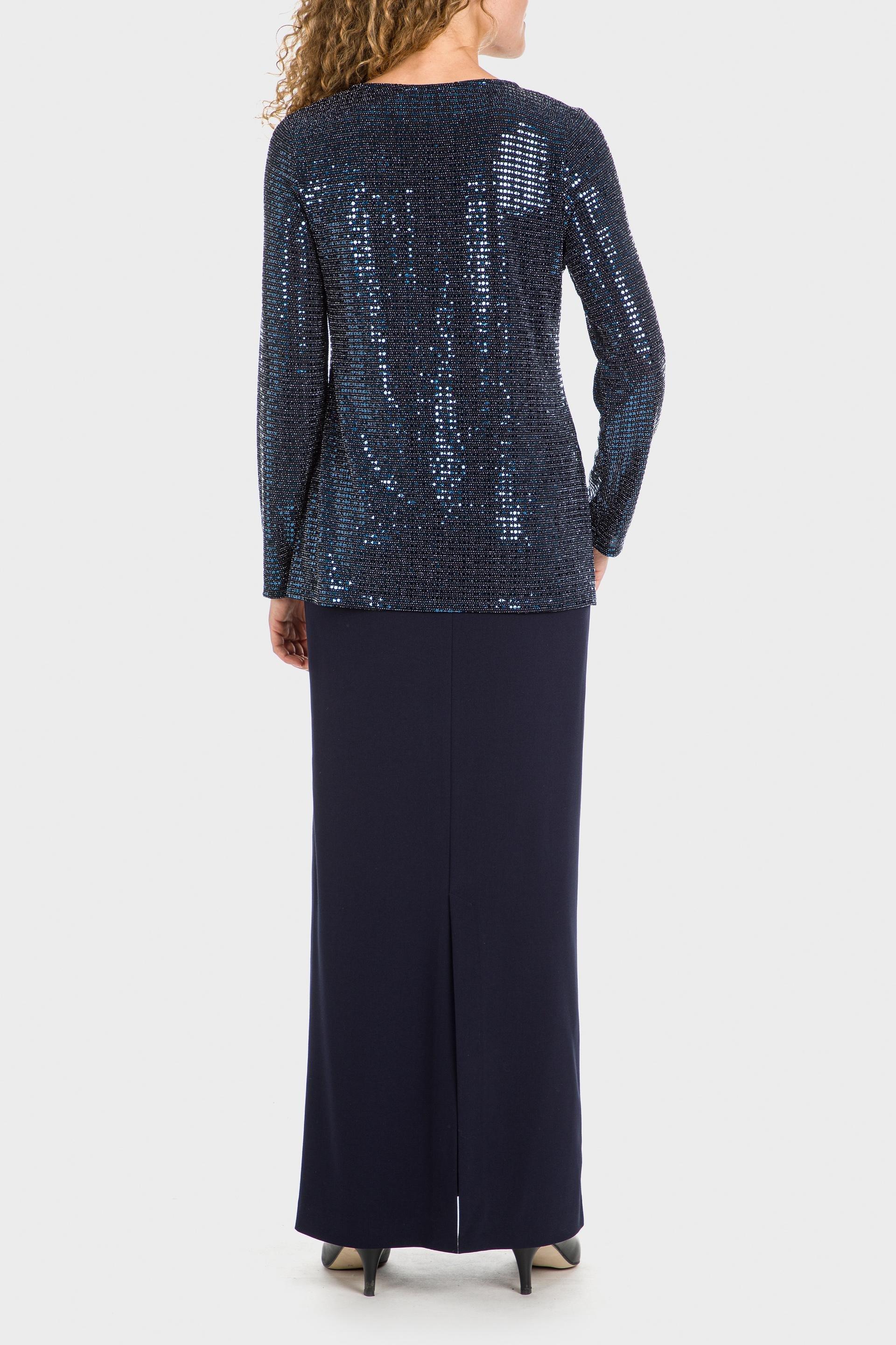 Navy Long Maxi Skirt, , large image number 3