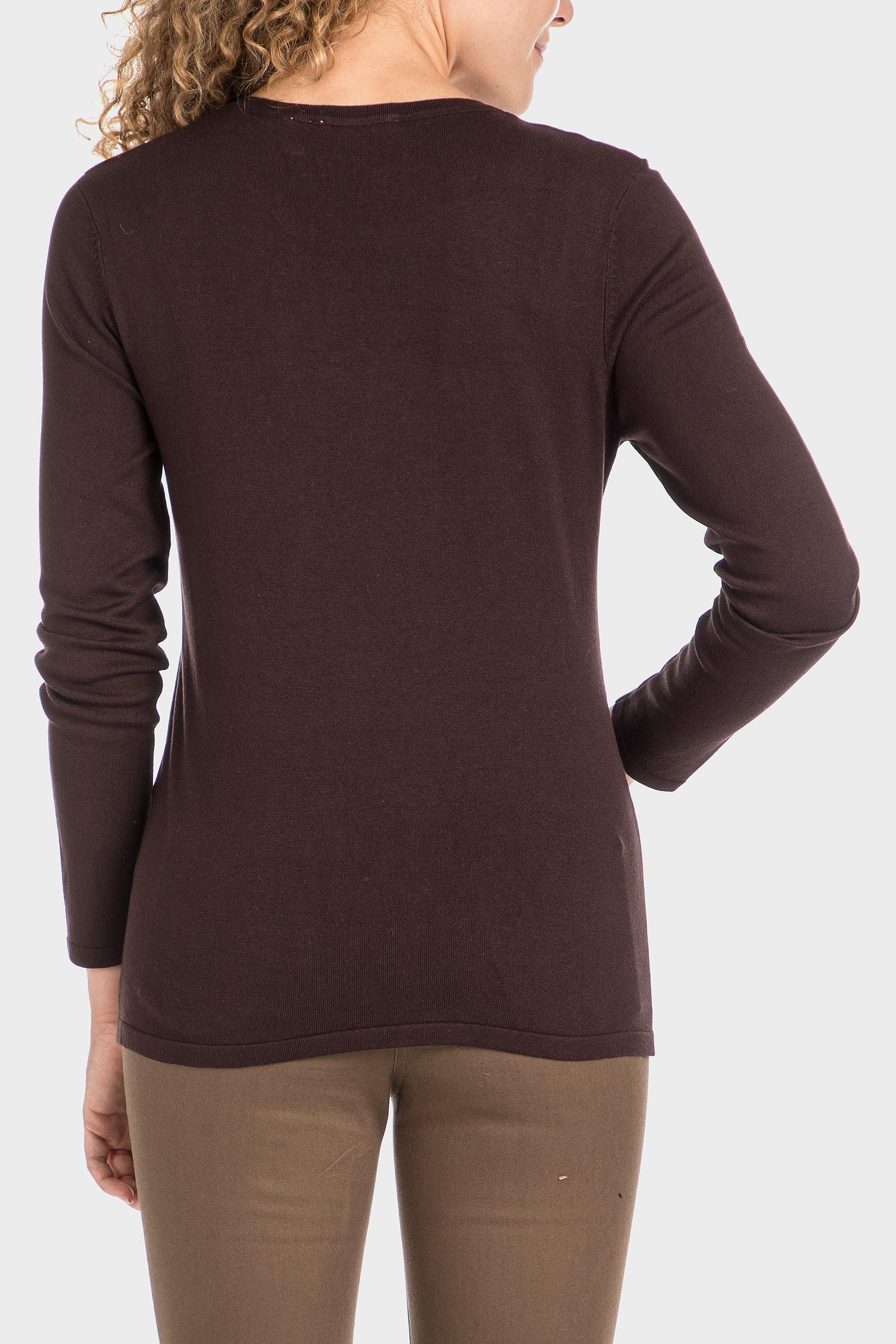 Brown Basic Sweatshirt, Brown Coffee, large image number 3