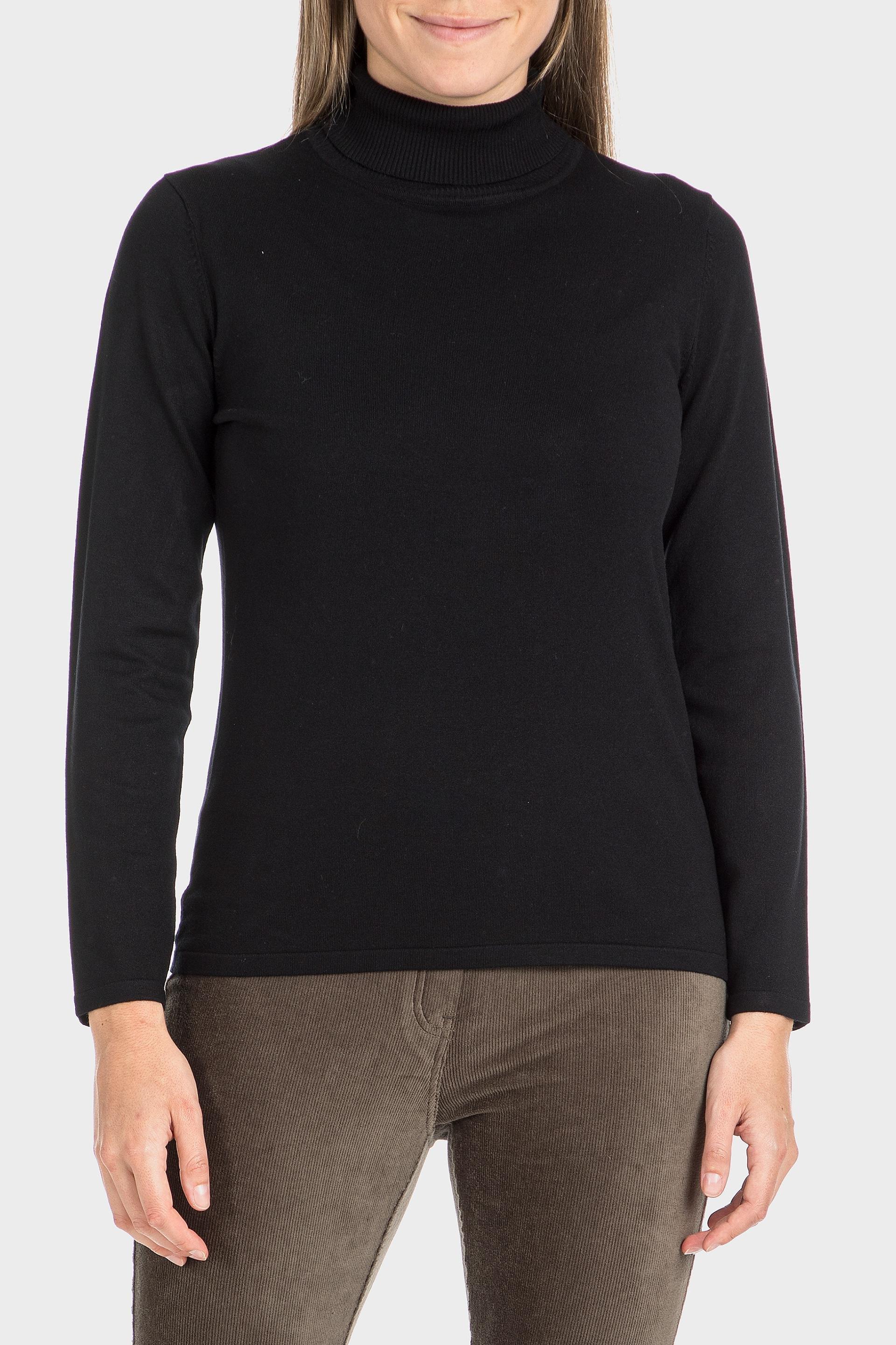 Black Turtleneck Sweater, , large image number 0