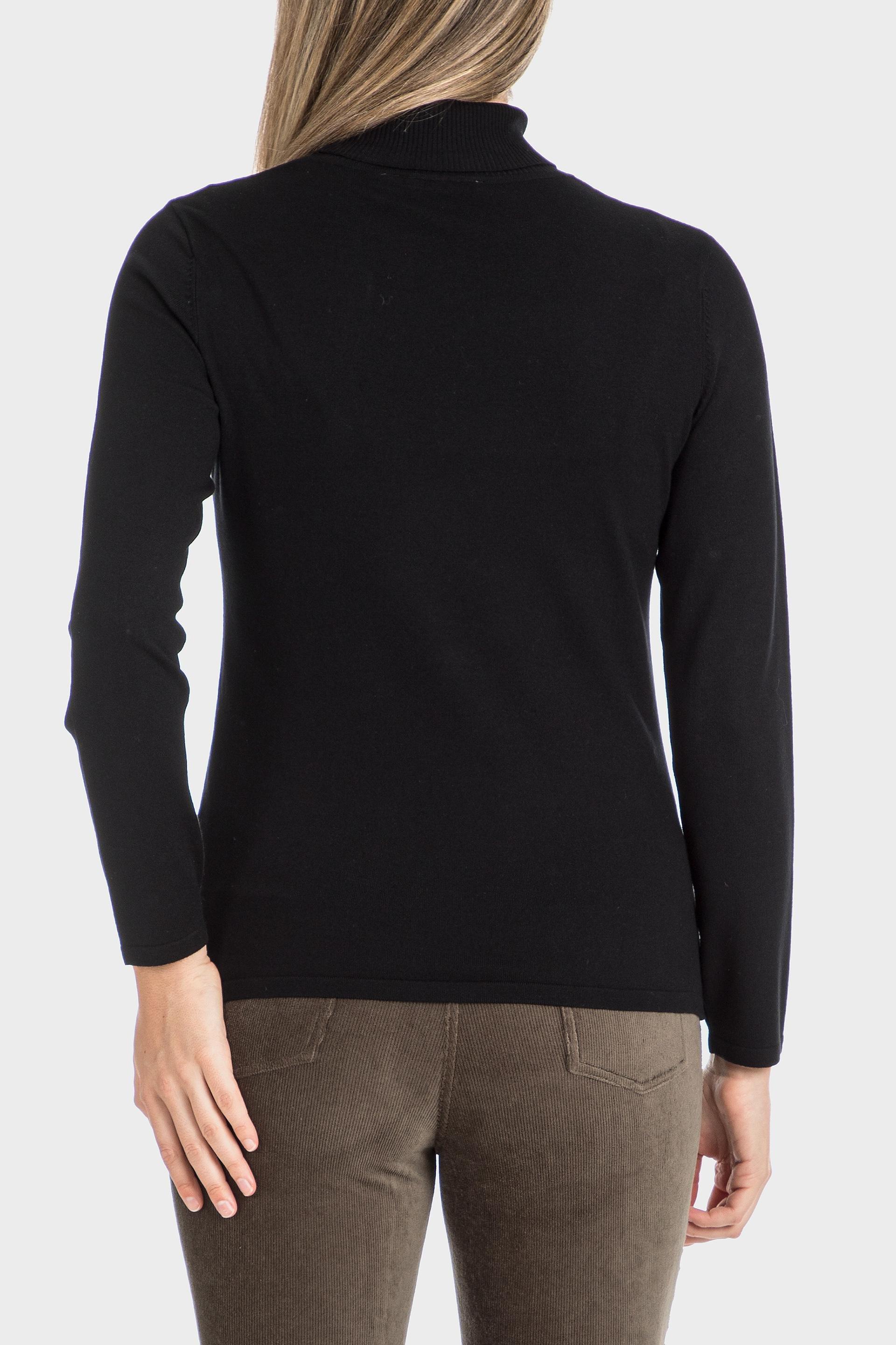 Black Turtleneck Sweater, , large image number 2