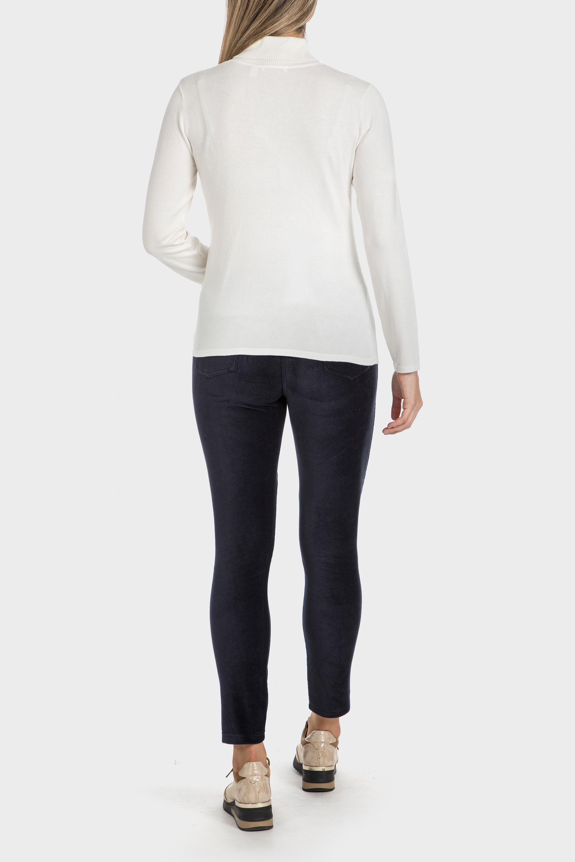 White Turtleneck Sweater, , large image number 3