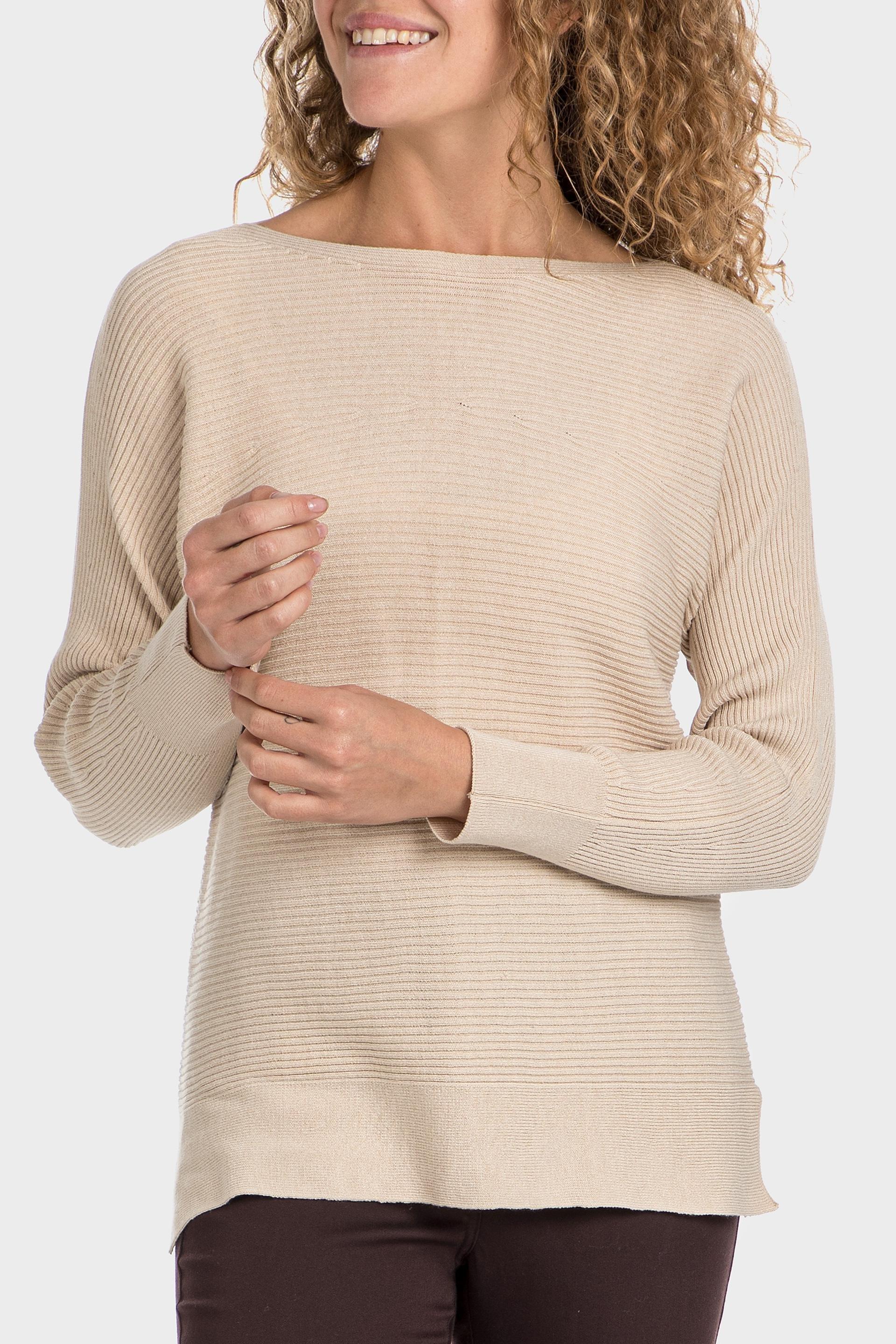 Beige Long Sleeve Sweater, , large image number 0