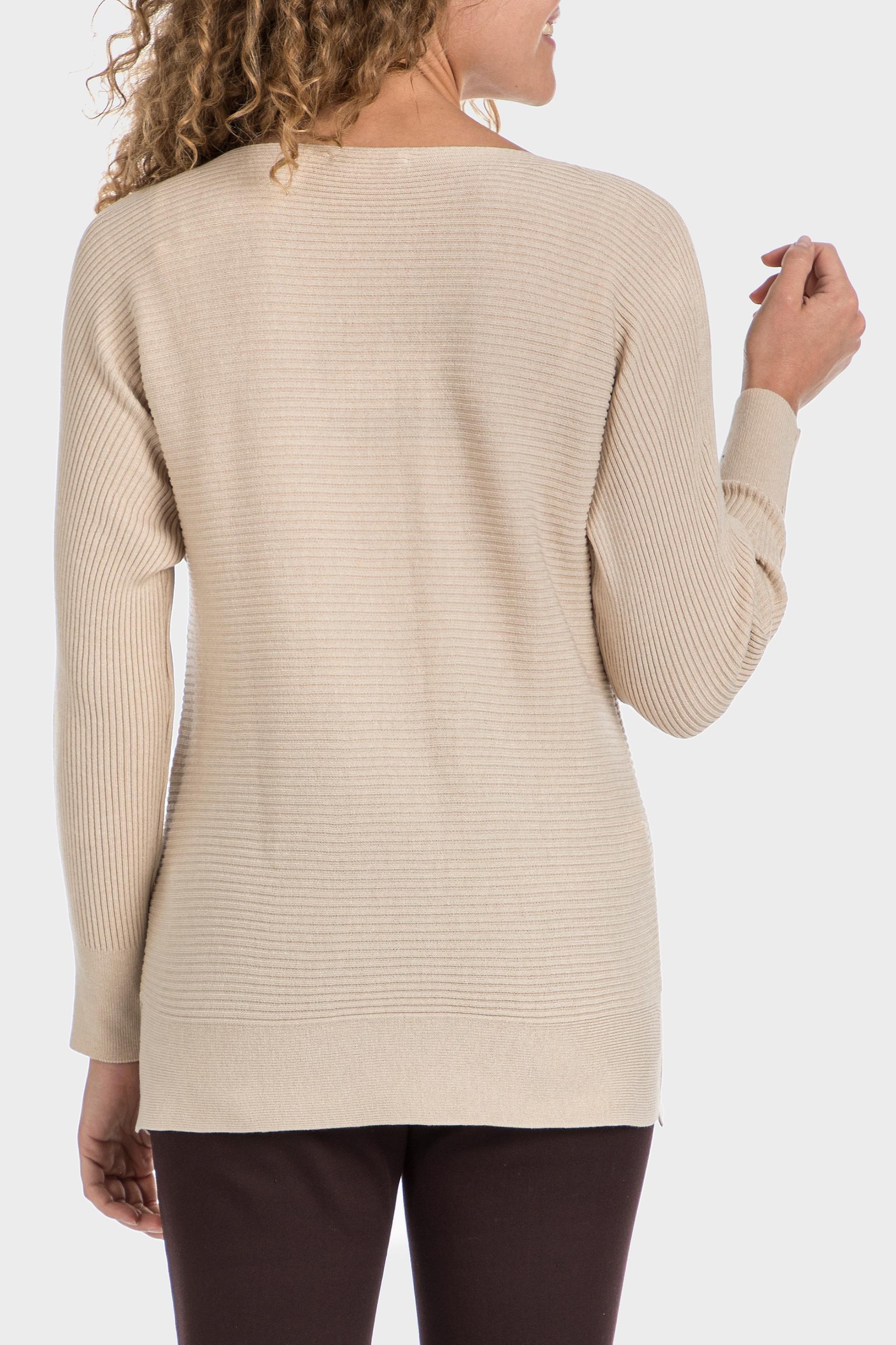 Beige Long Sleeve Sweater, , large image number 2