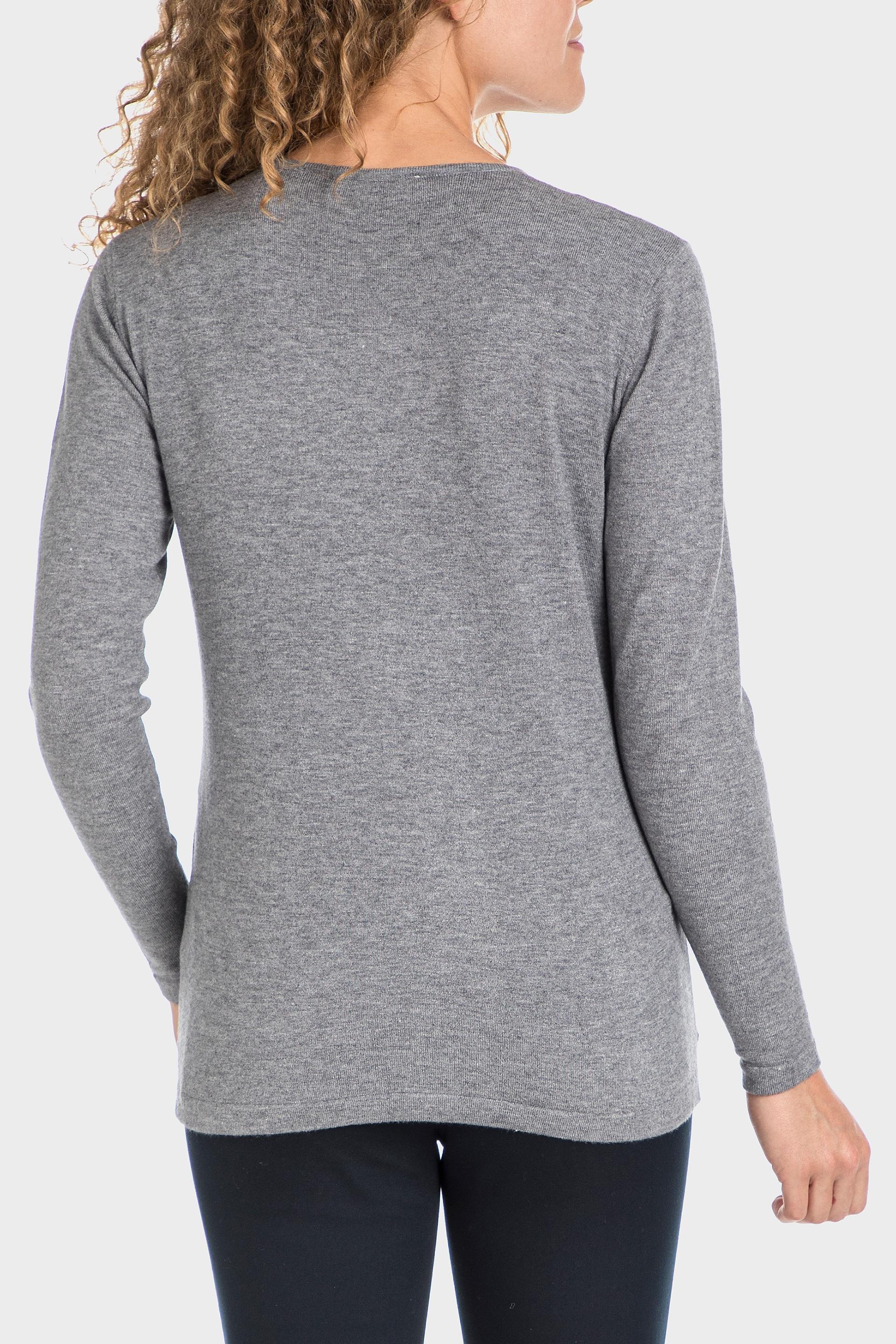 Grey Intarsia Sweater, , large image number 2