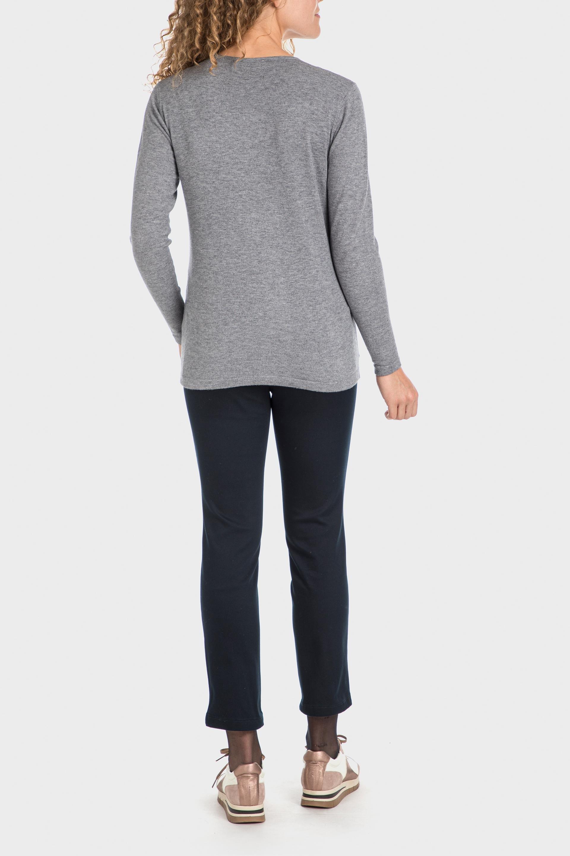 Grey Intarsia Sweater, , large image number 3