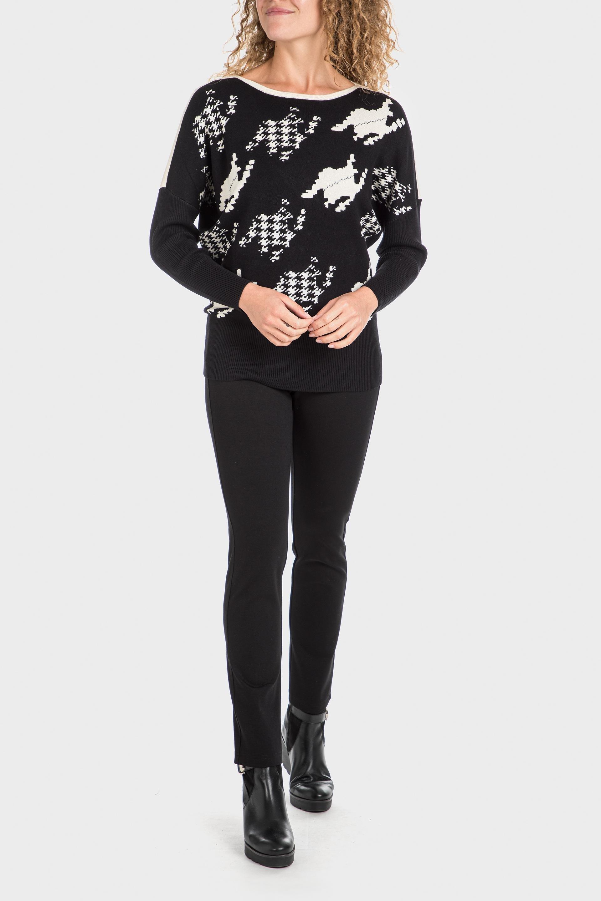 Black Houndstooth Sweater, , large image number 4