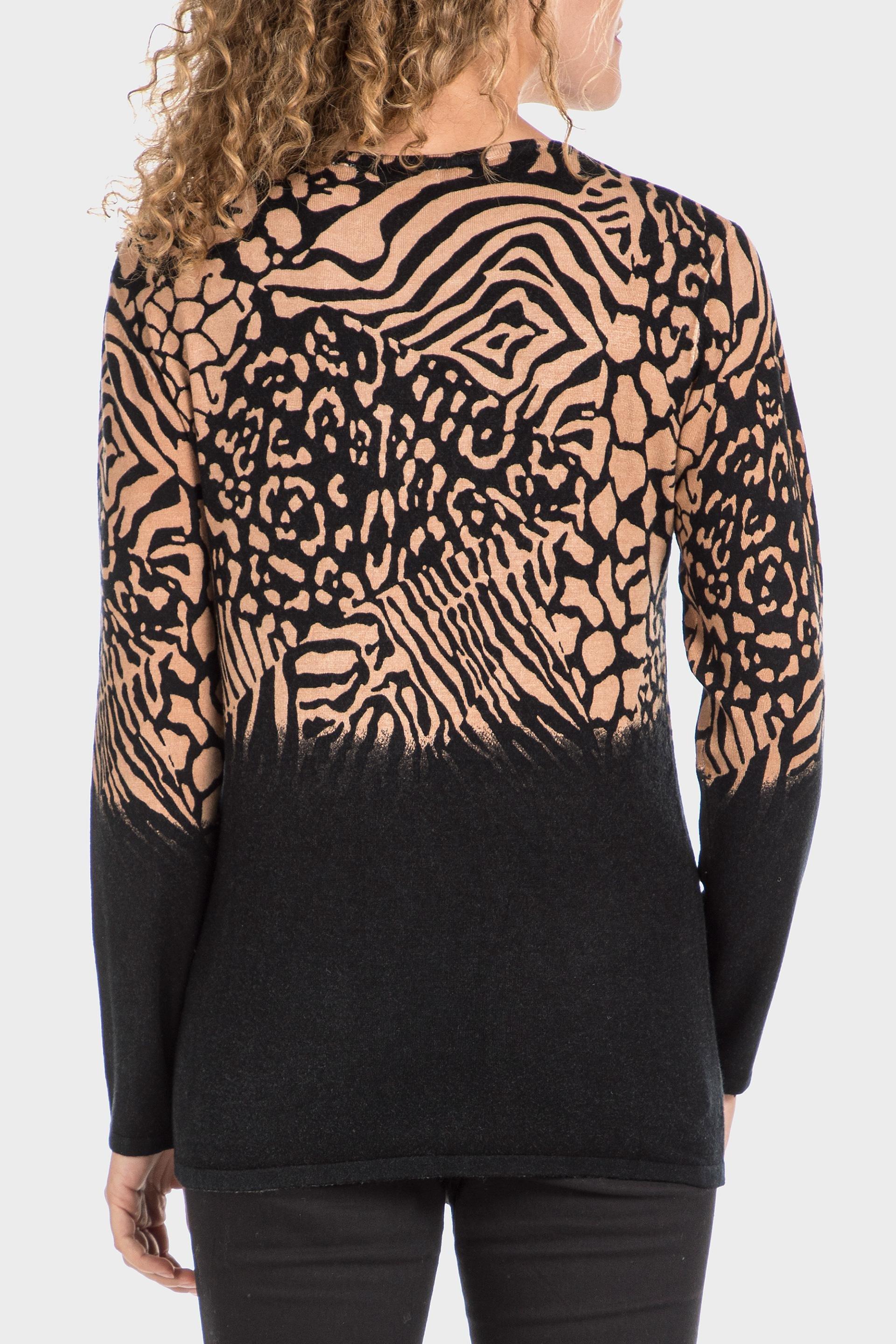 Multicolour Animal Print Sweater, , large image number 2