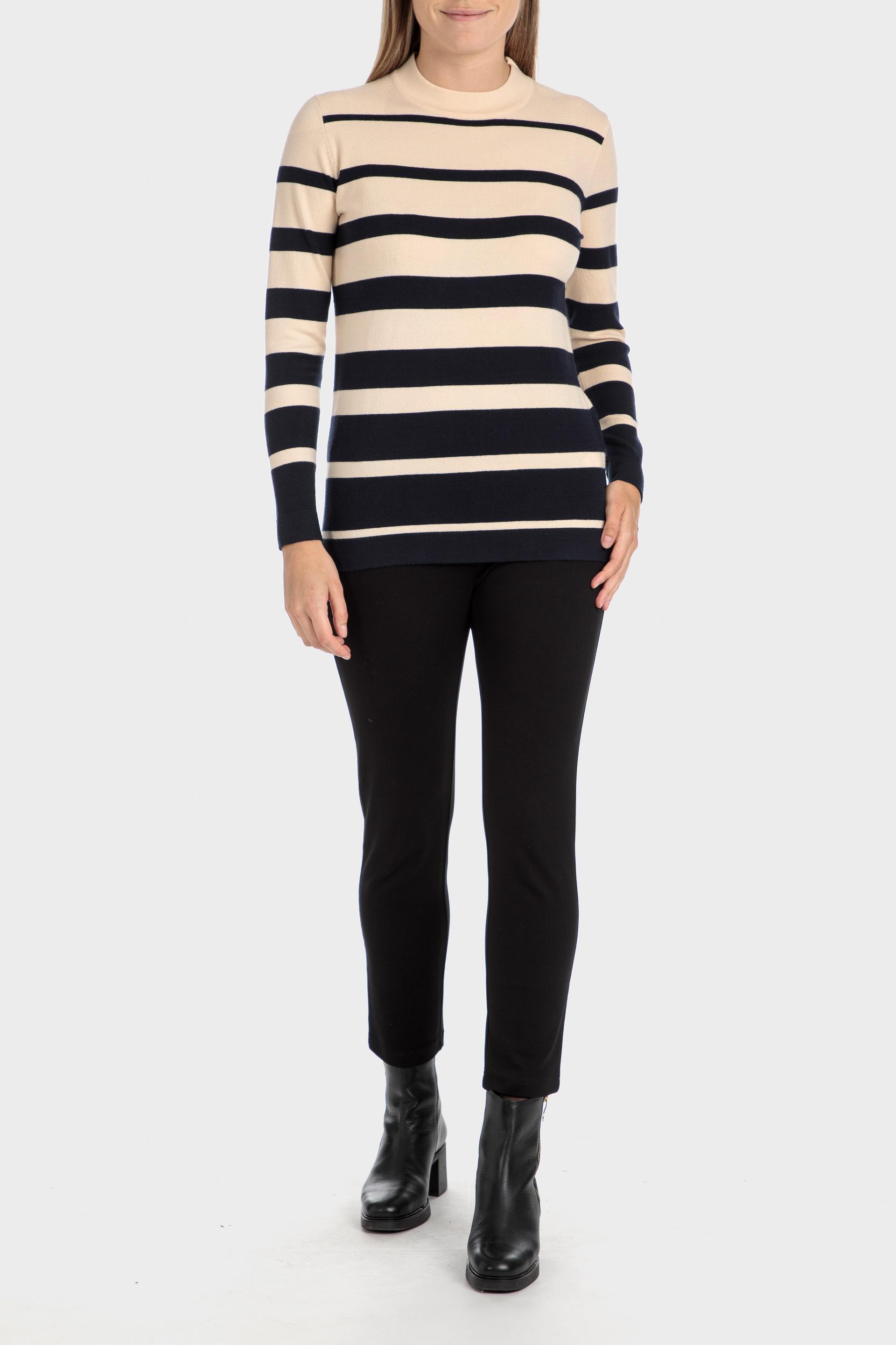Beige Striped Sweater, , large image number 0