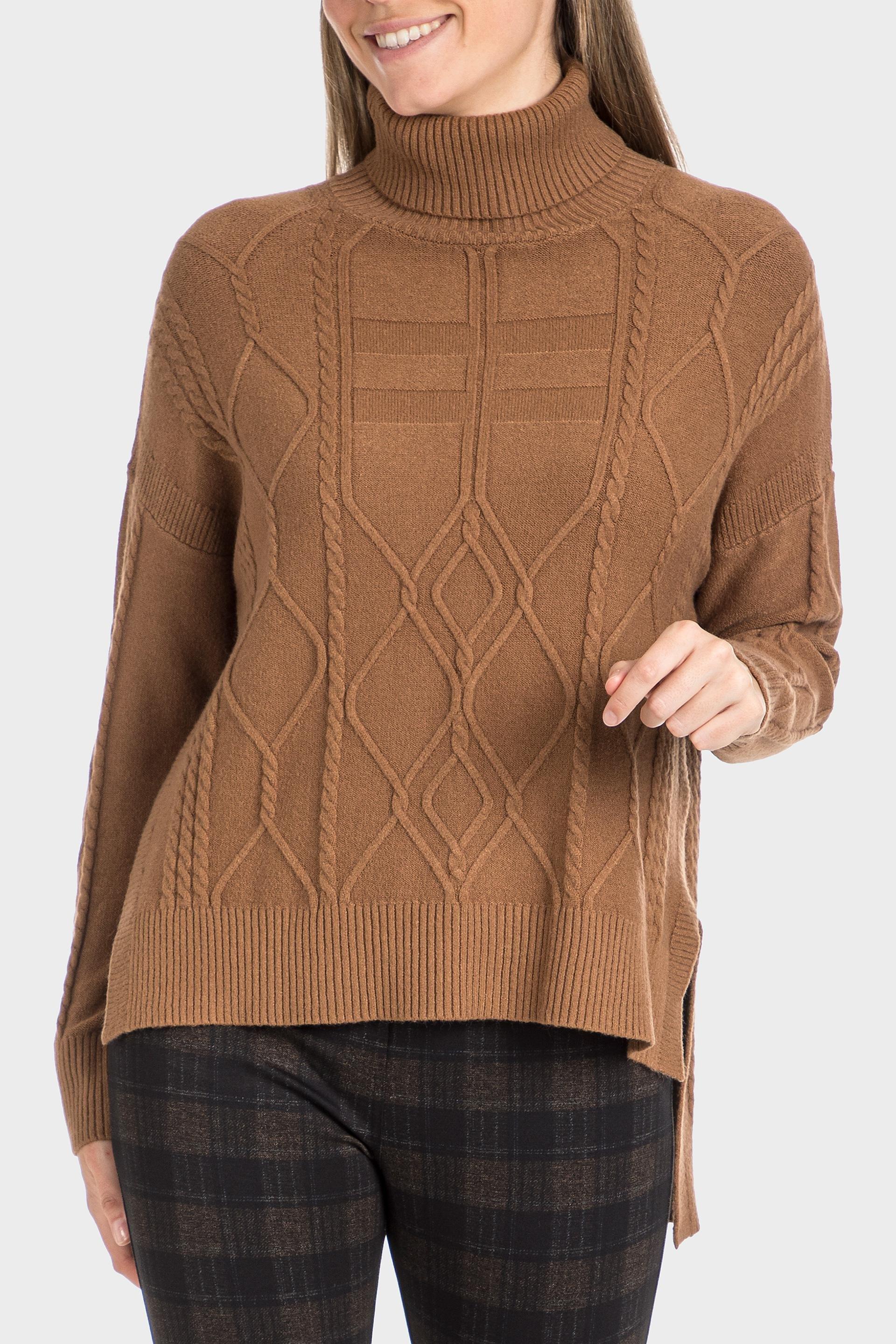 Brown Knitted Sweater, , large image number 0