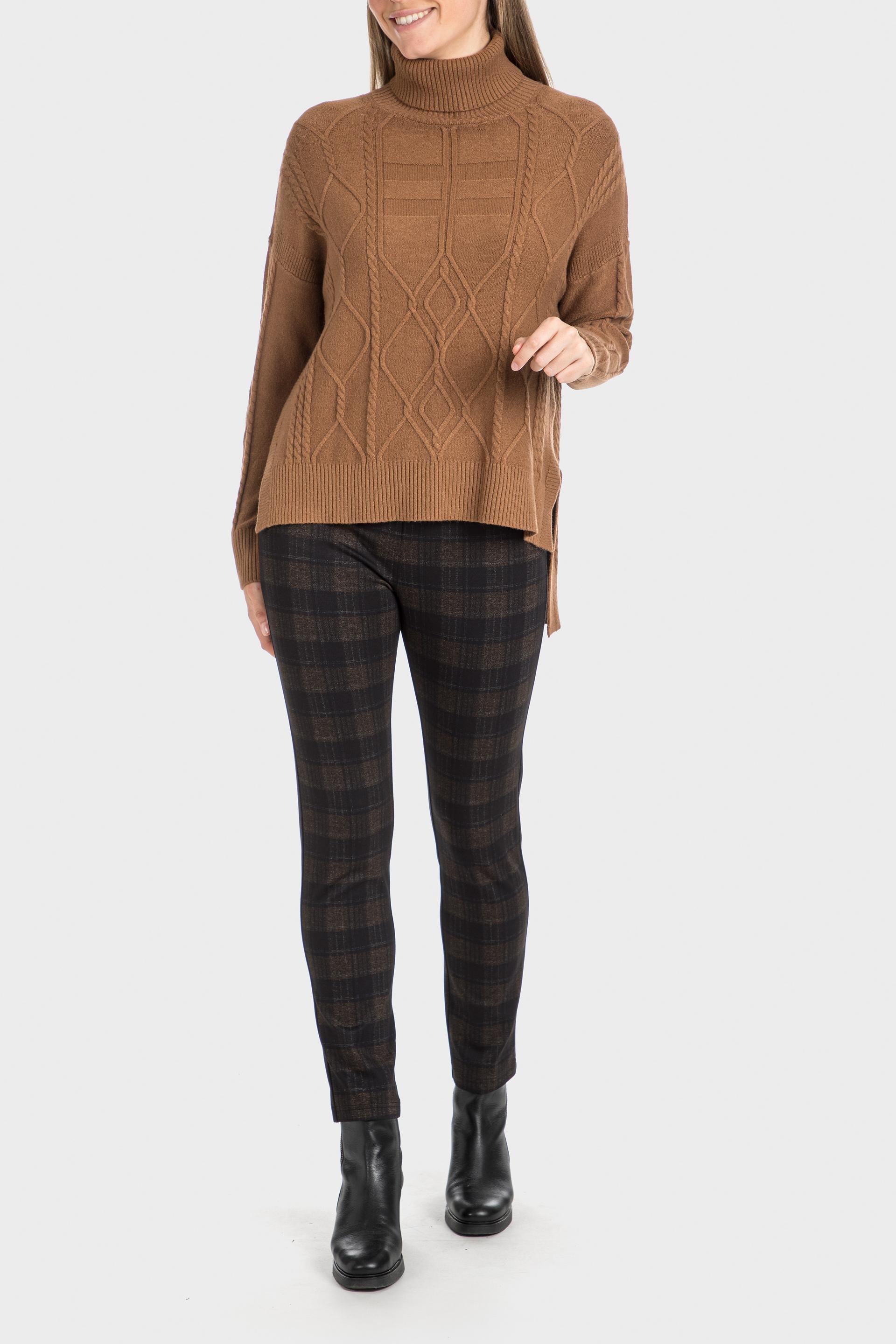 Brown Knitted Sweater, , large image number 1