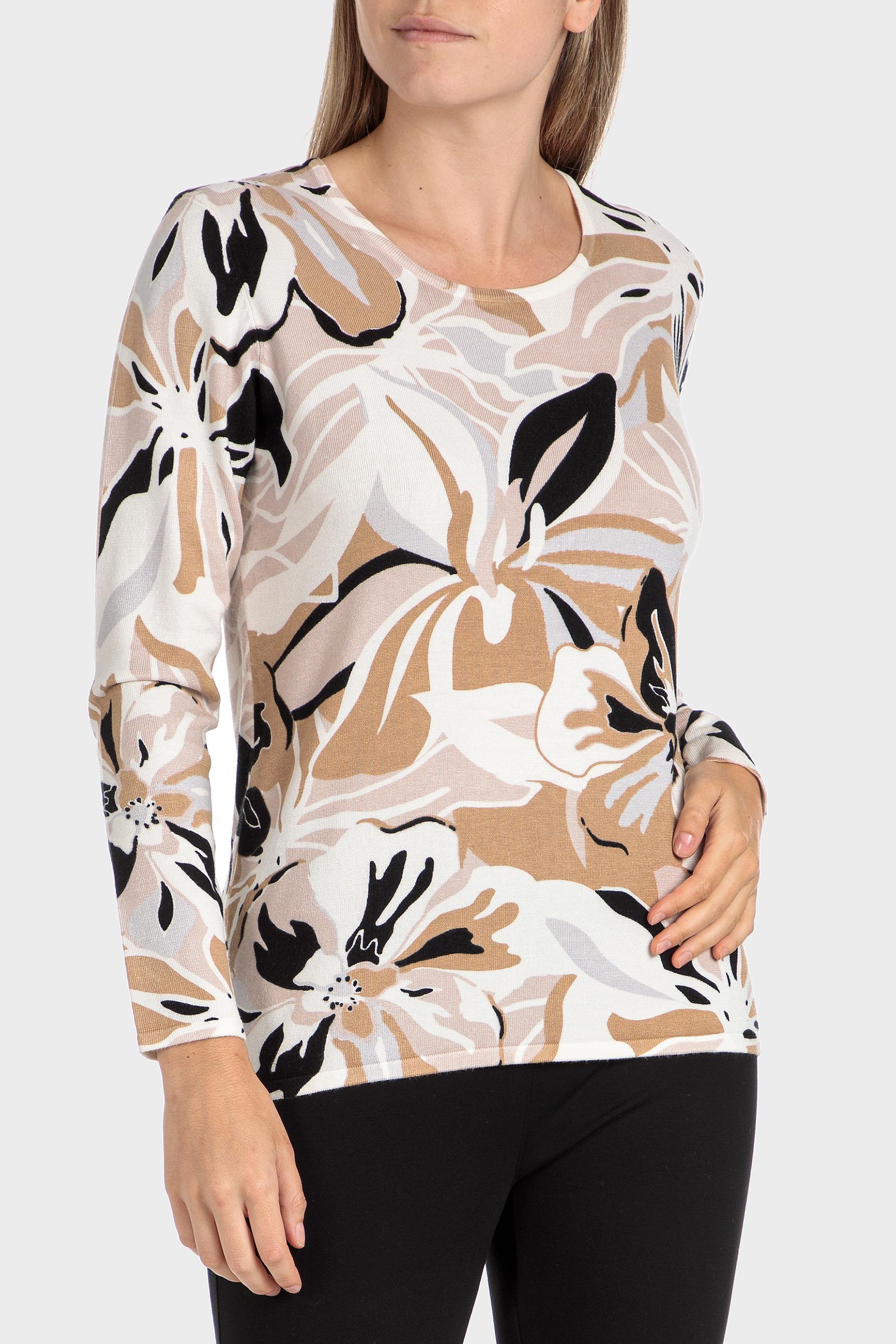 Multicolour Floral Print Sweatshirt, , large image number 1