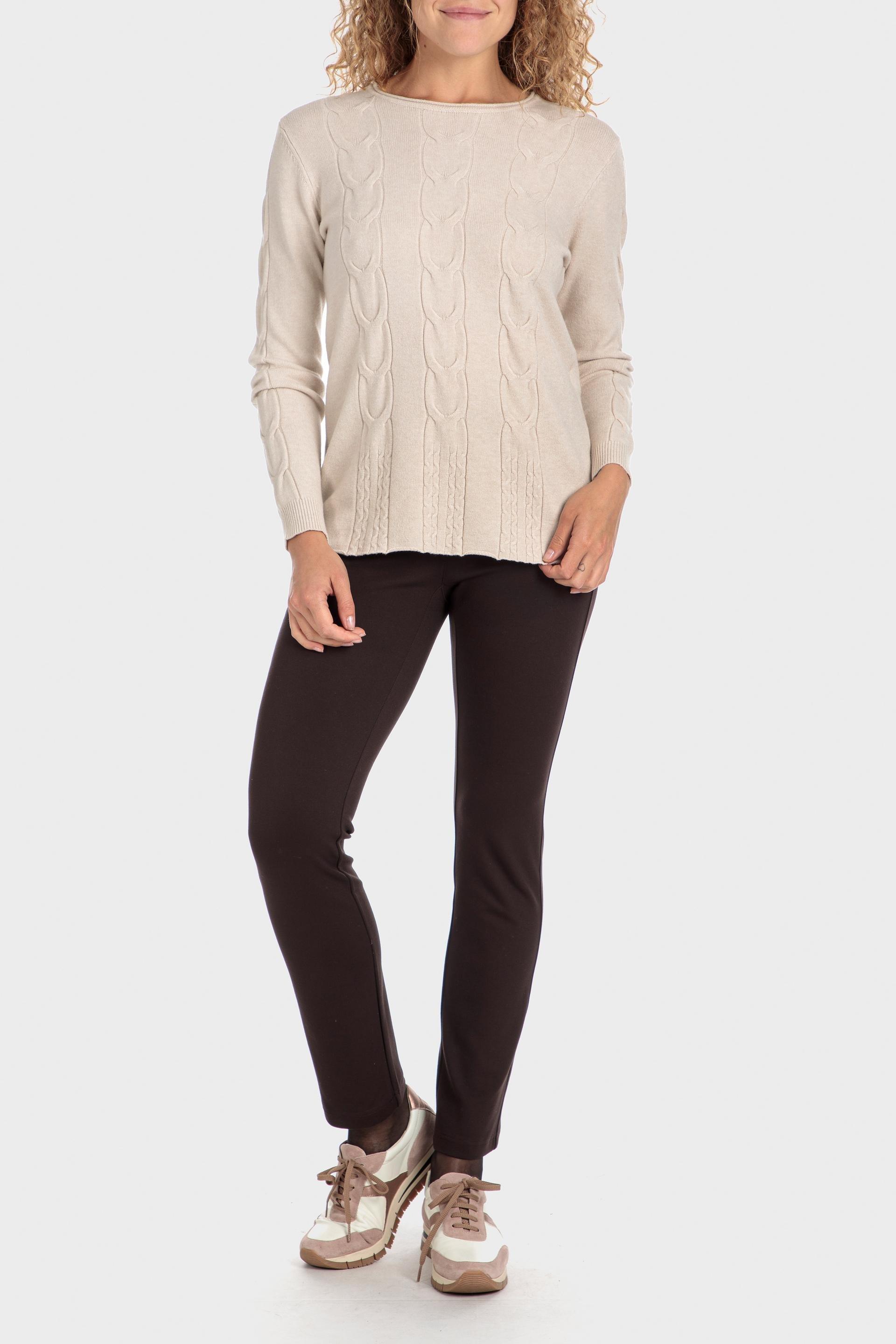 Beige Braids Sweater, , large image number 0
