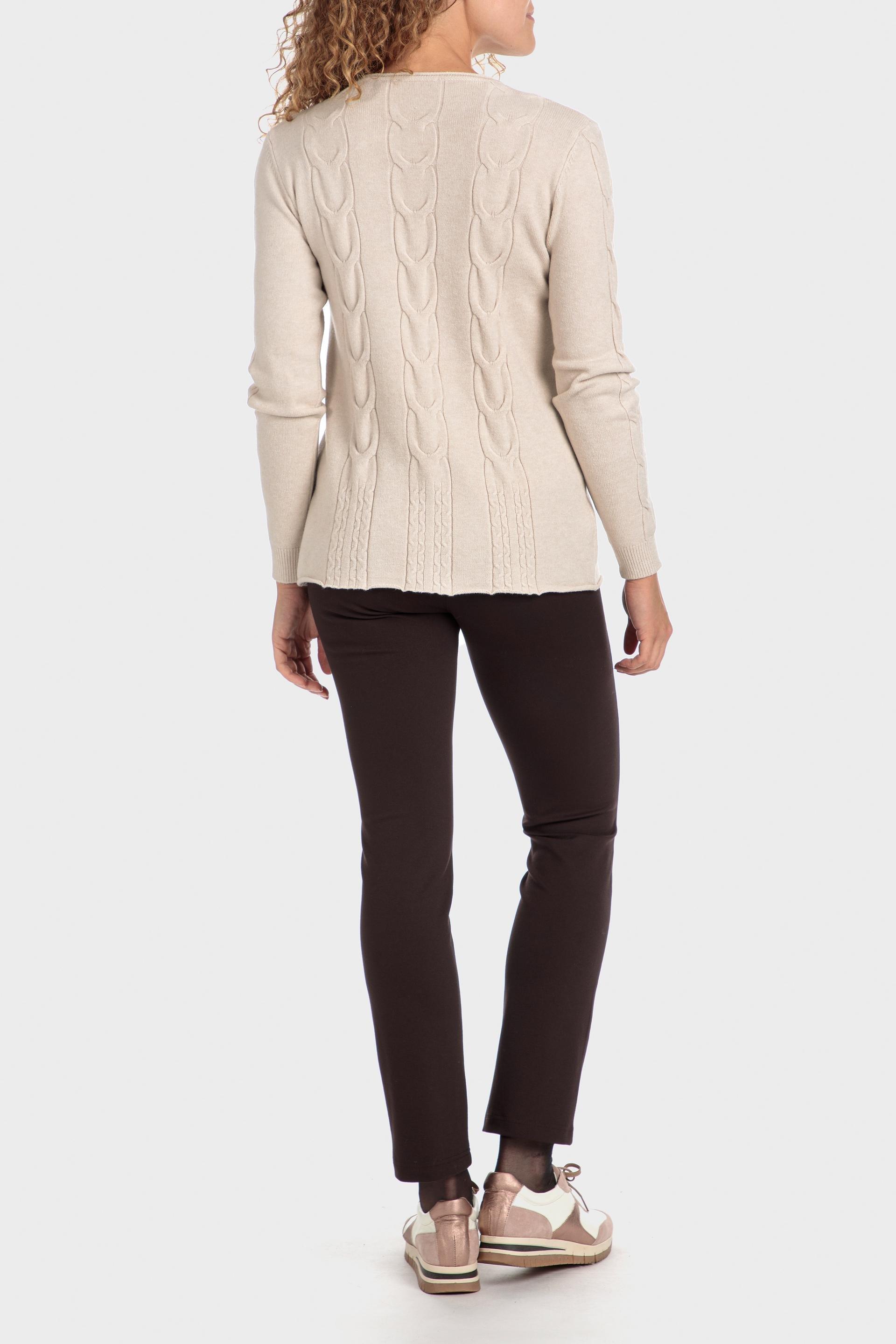 Beige Braids Sweater, , large image number 2
