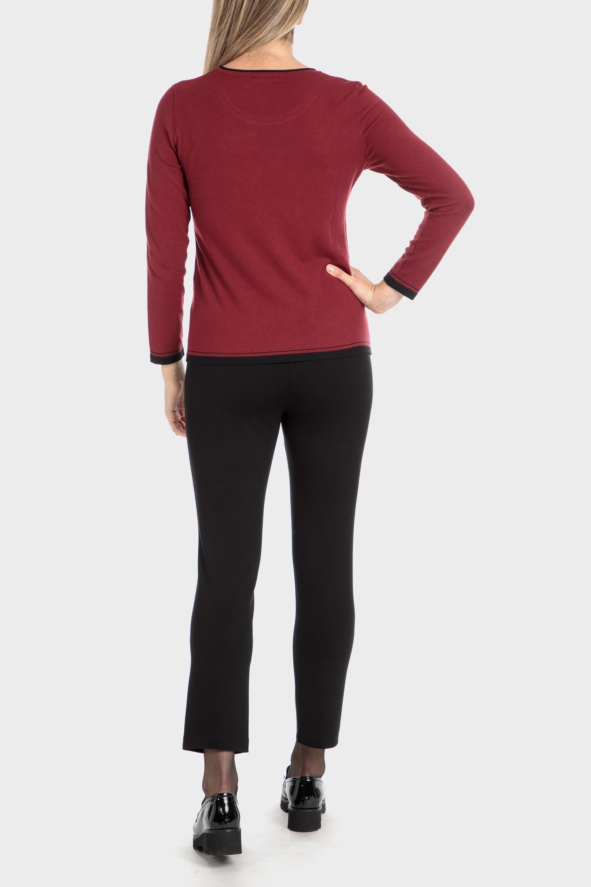 Red Printed Sweater, , large image number 2