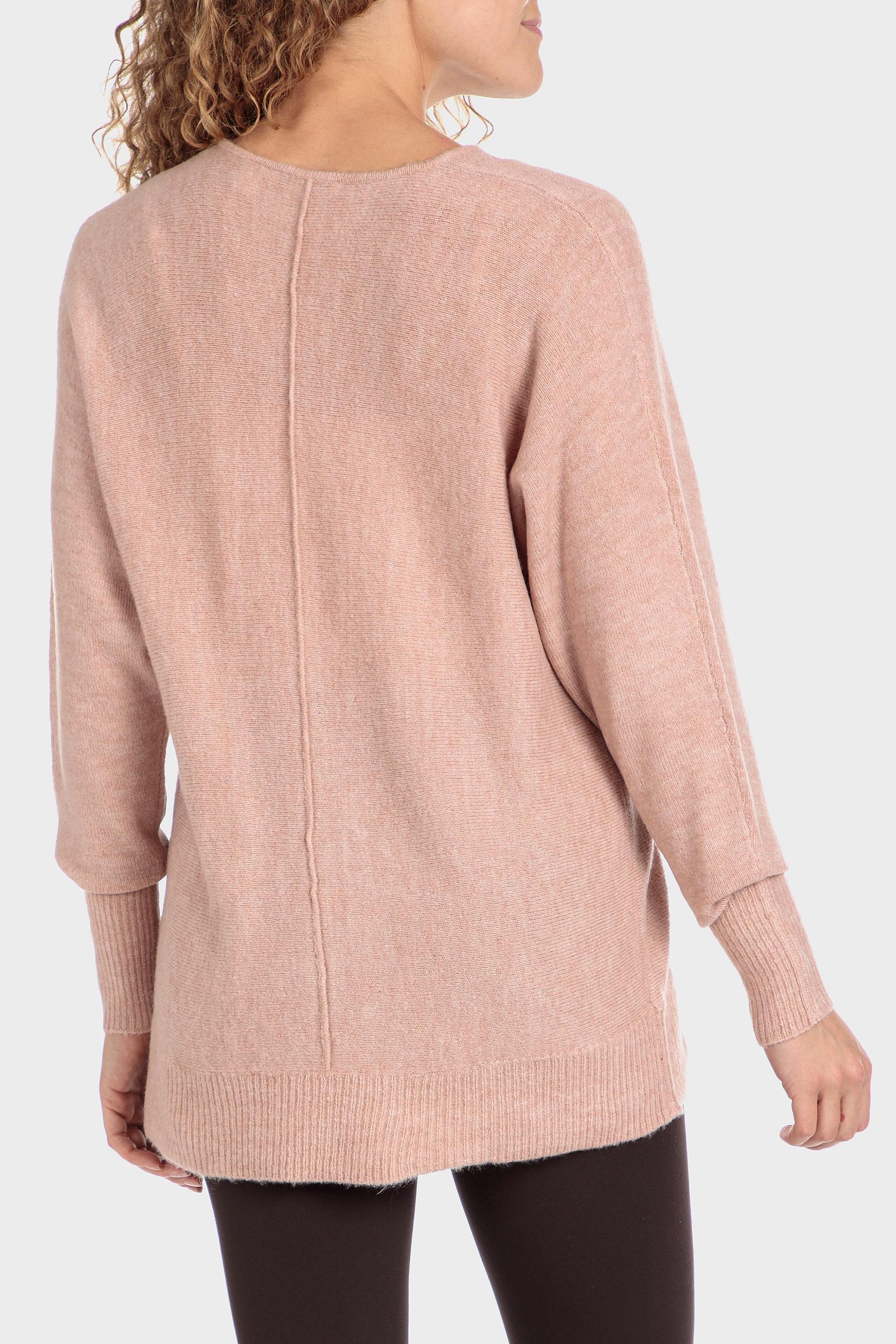 Pink V Neck Sweater, Pink Ligh, large image number 2