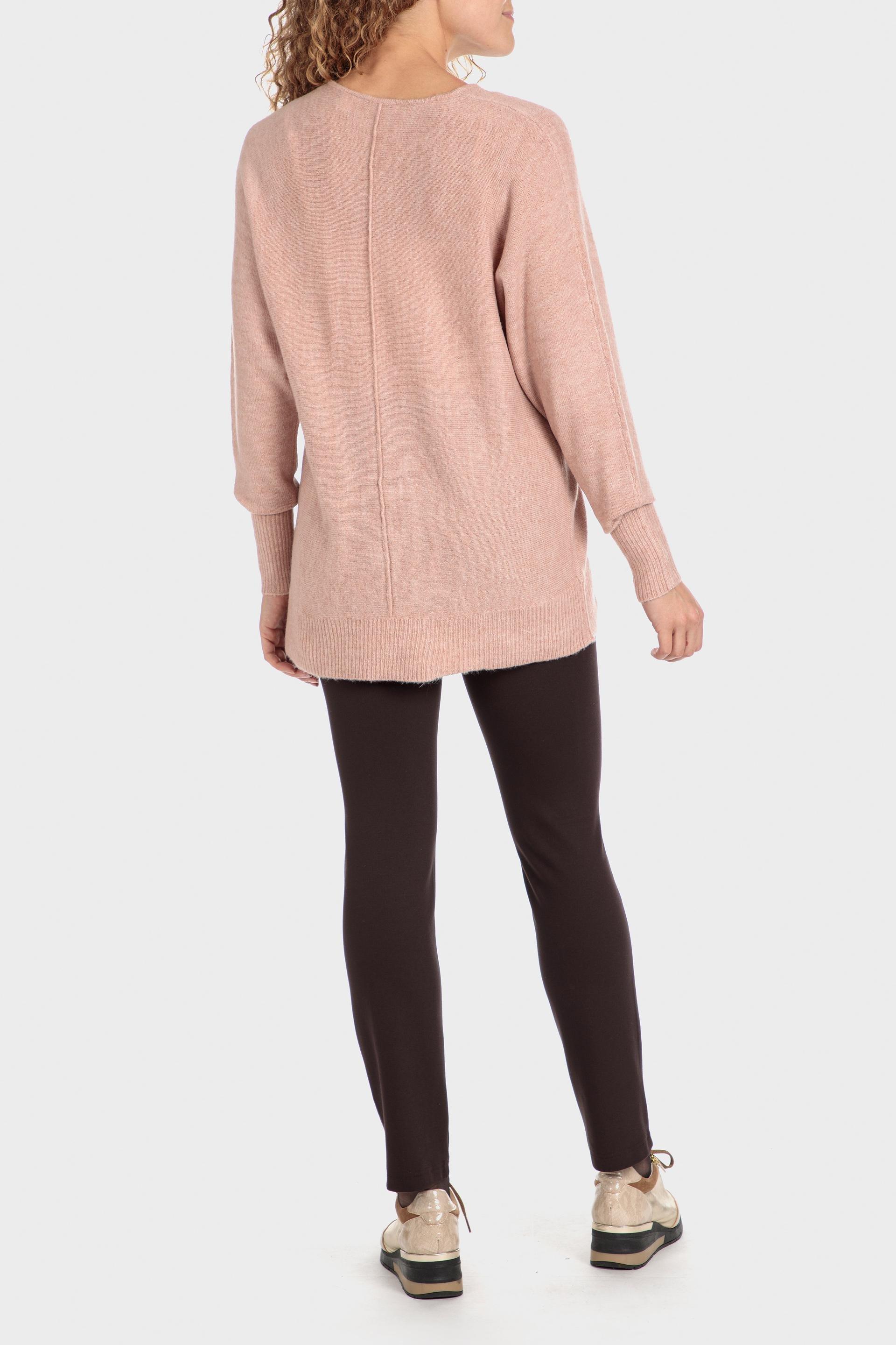 Pink V Neck Sweater, Pink Ligh, large image number 3