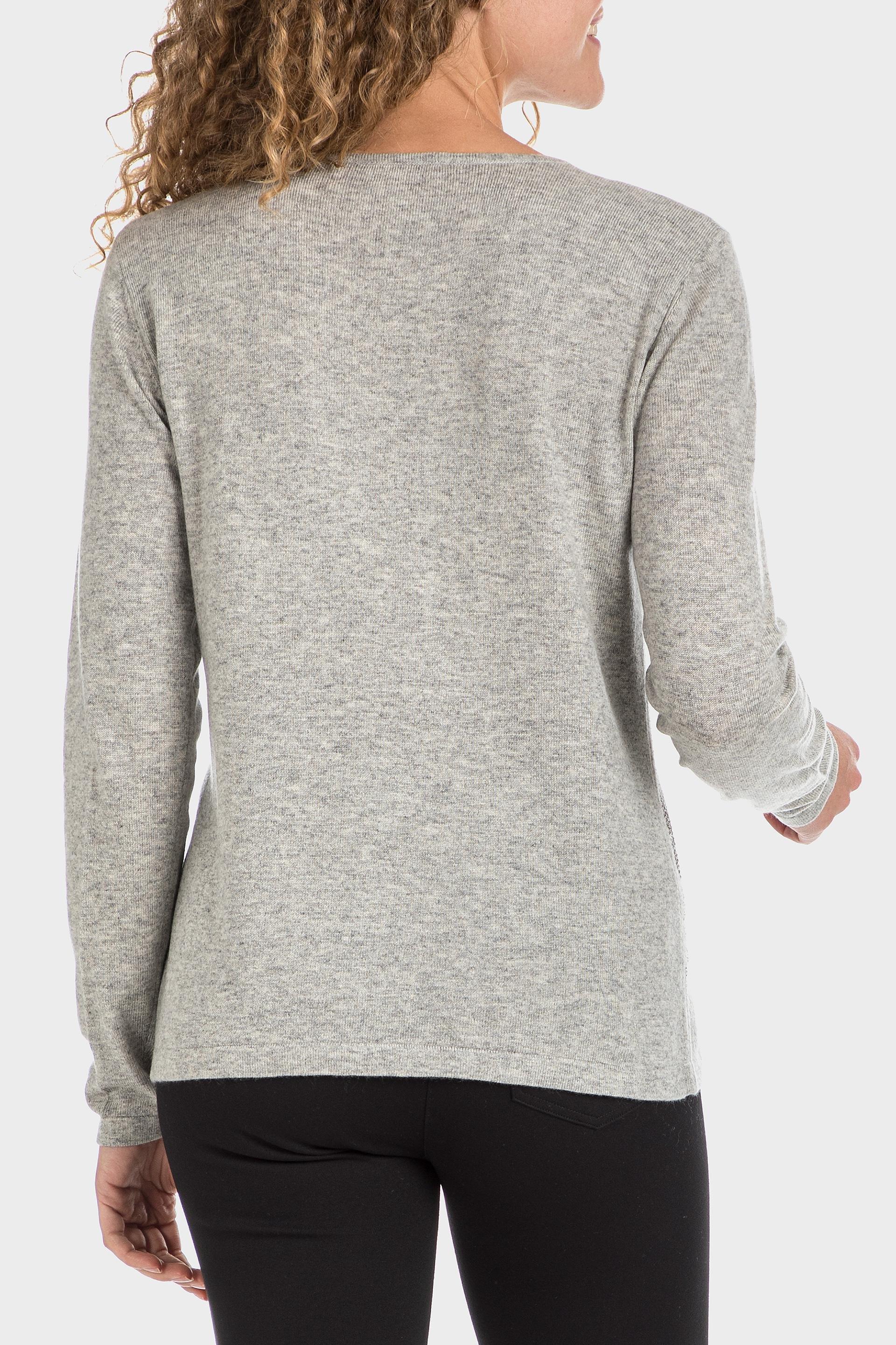 Grey Rhinestone Sweater, , large image number 1