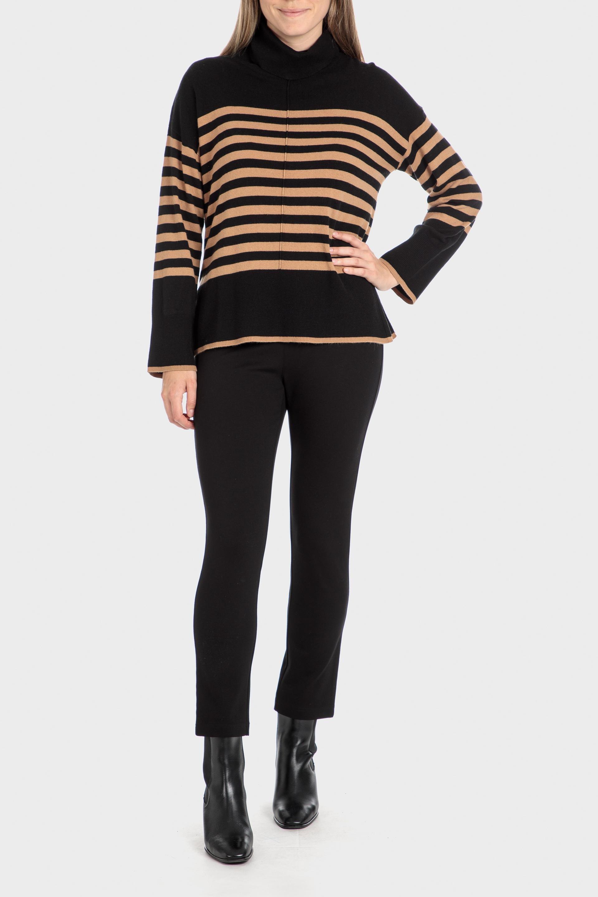 Black Striped Sweater, , large image number 1