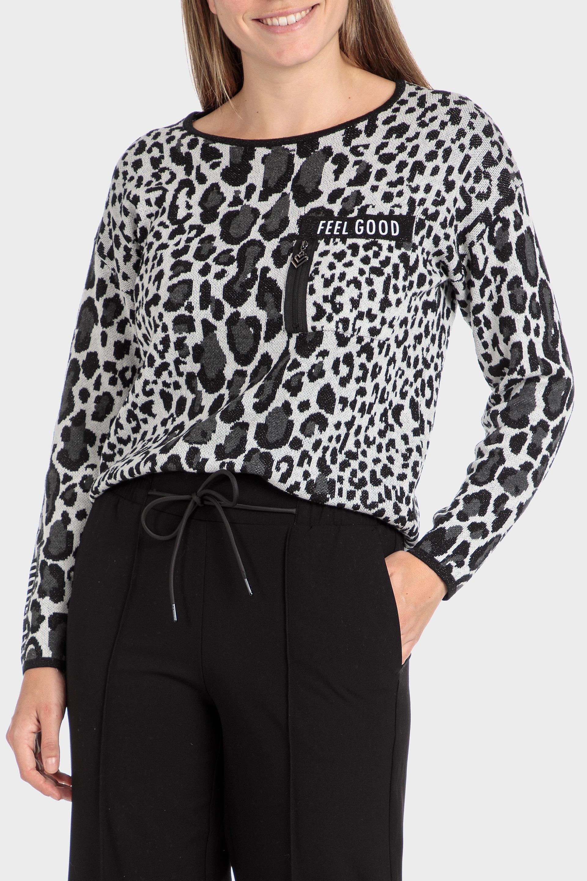 Multicolour Animal Print Sweater, , large image number 1