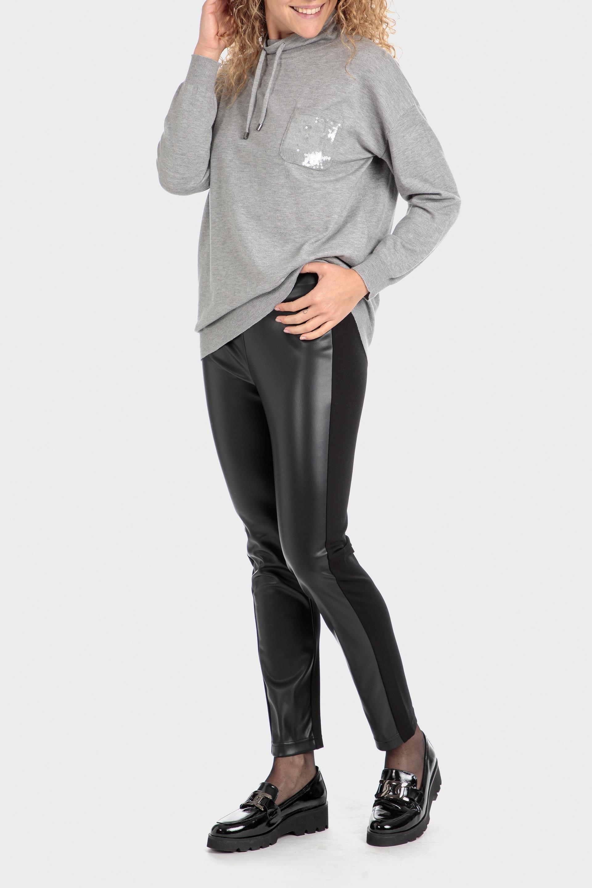 Grey Sequins Sweater, , large image number 1