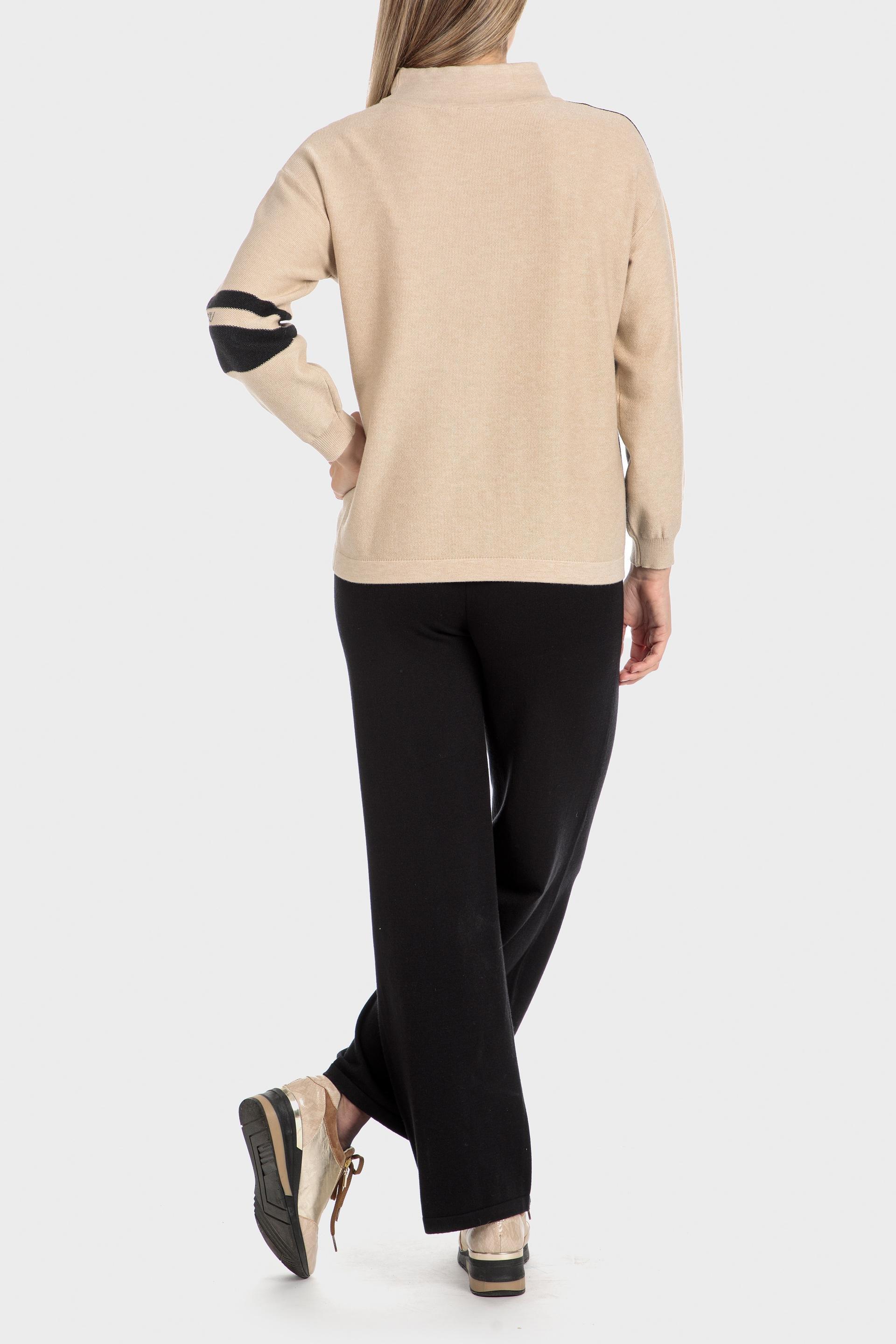 Beige Pockets Sweater, , large image number 3