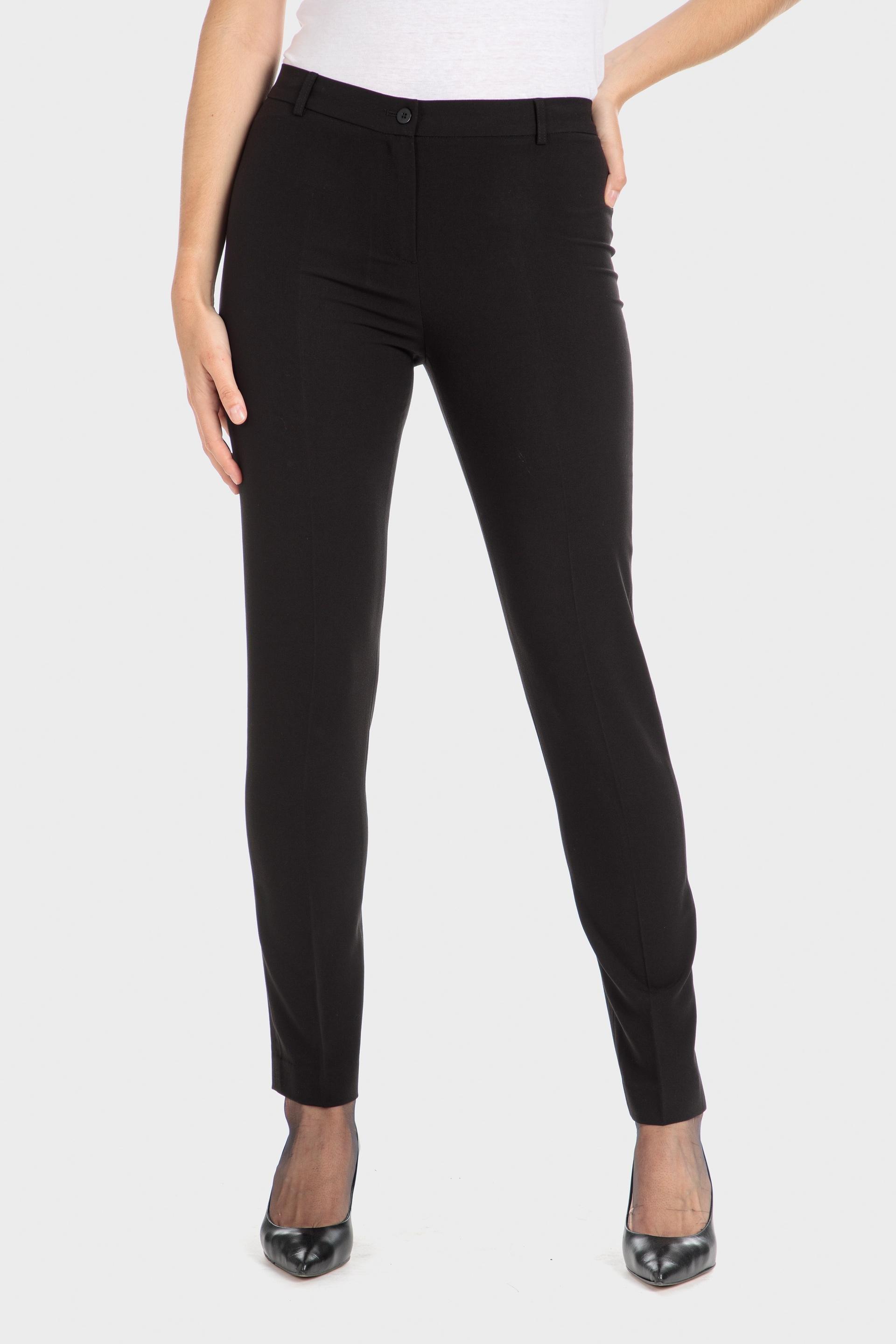 Black Viscose Trousers, , large image number 4