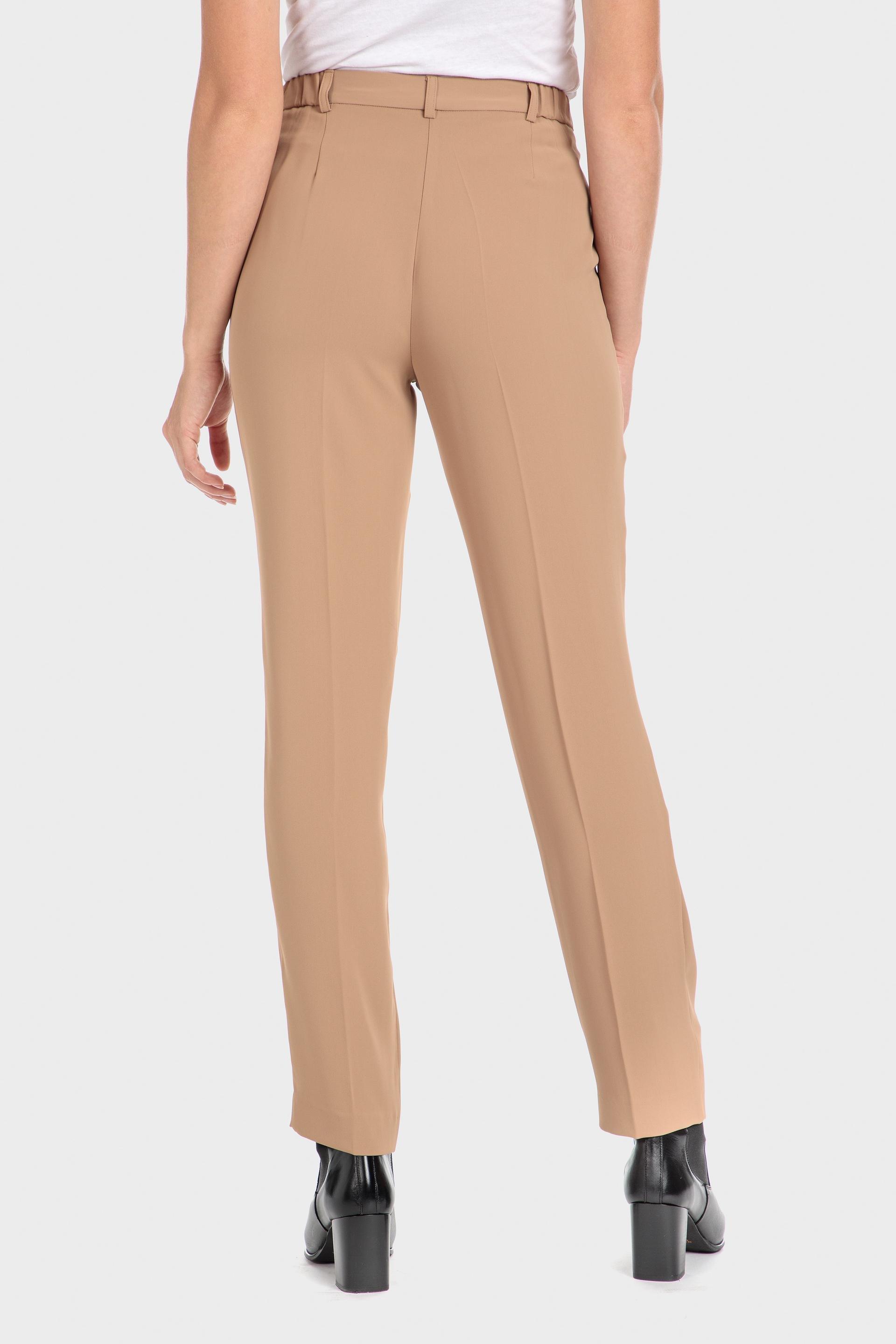 Brown Mid Waist Trousers, , large image number 3