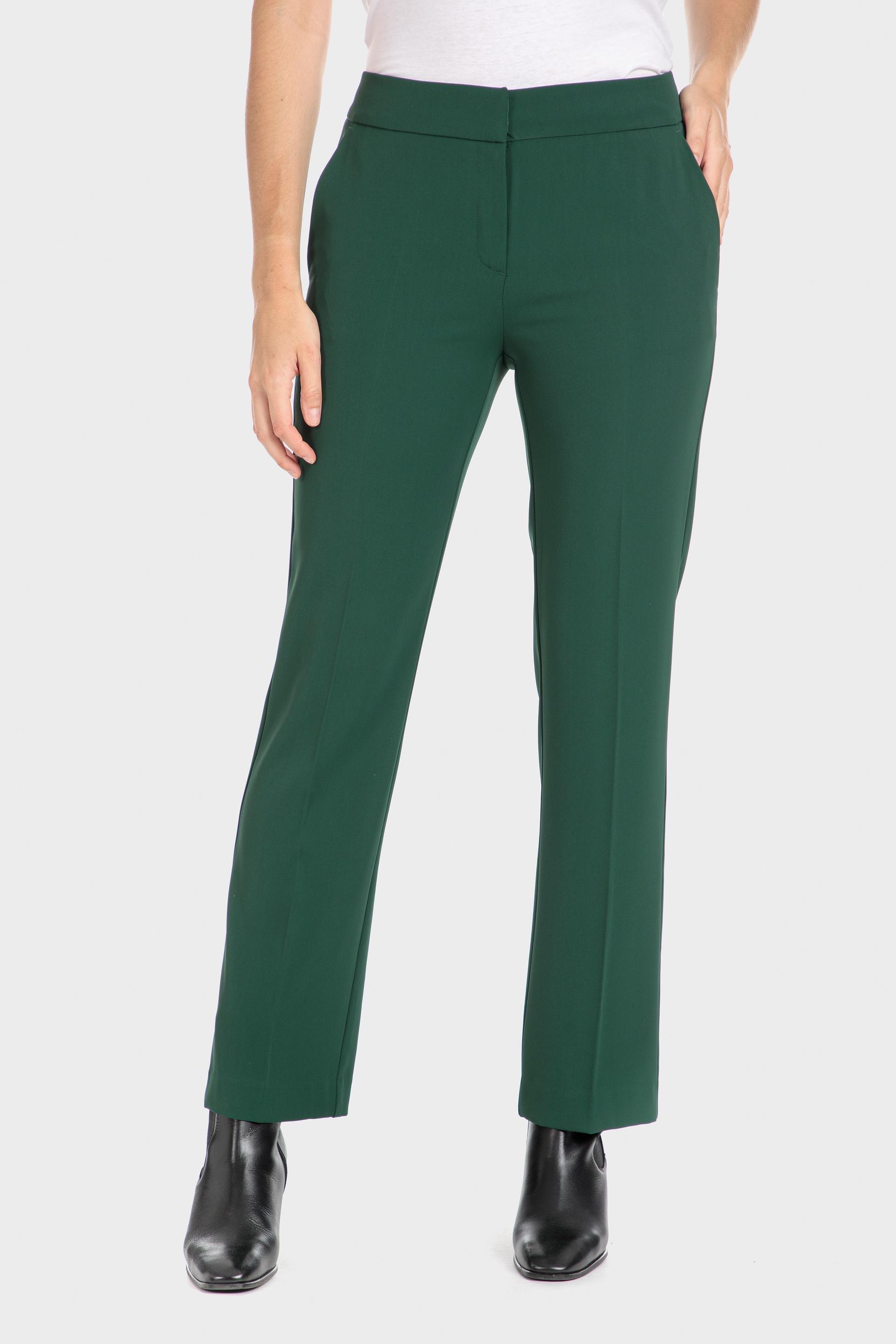 Green Viscose Trousers, , large image number 1