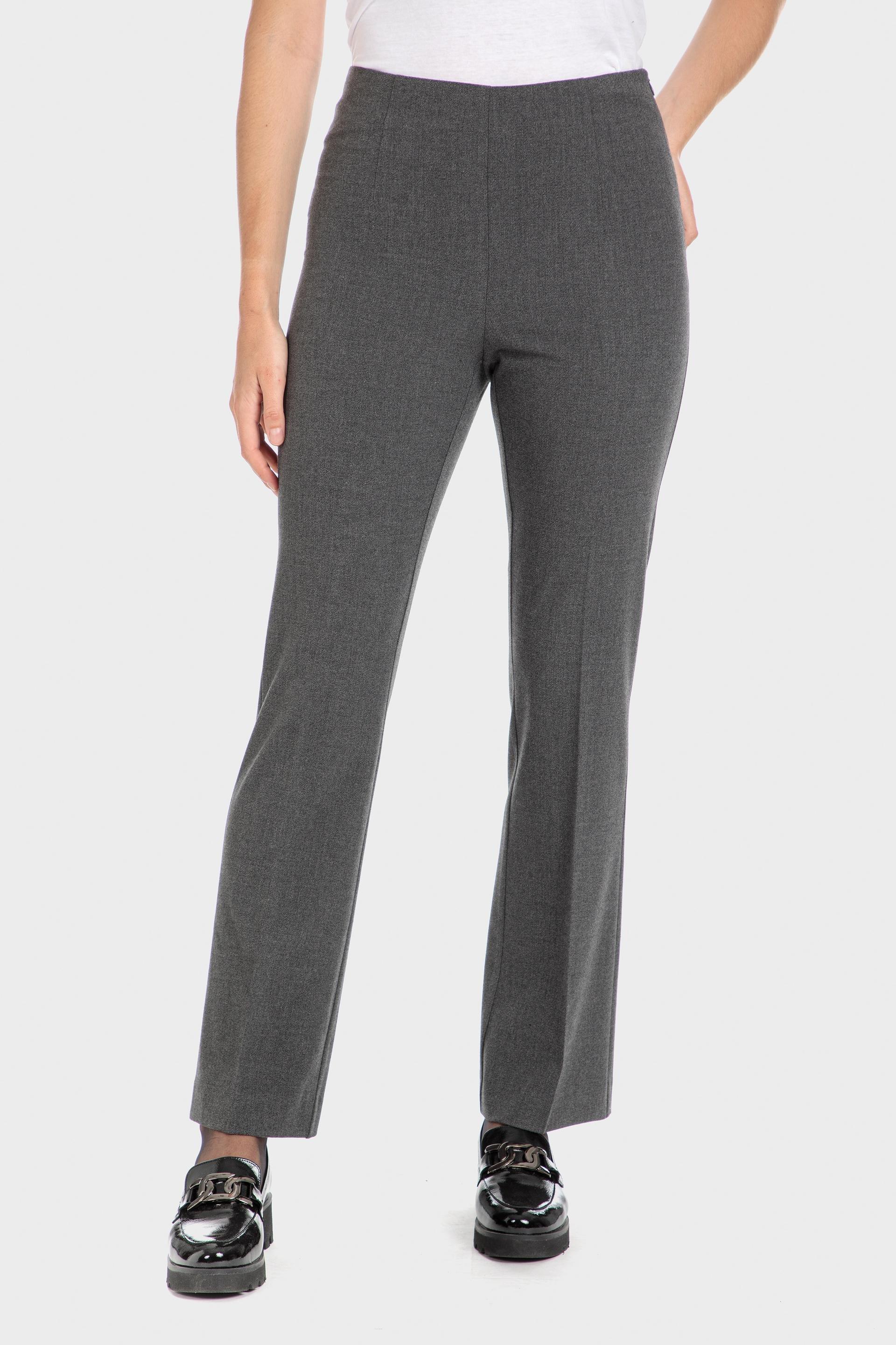 Grey Flared Trousers, Grey Dark, large image number 4
