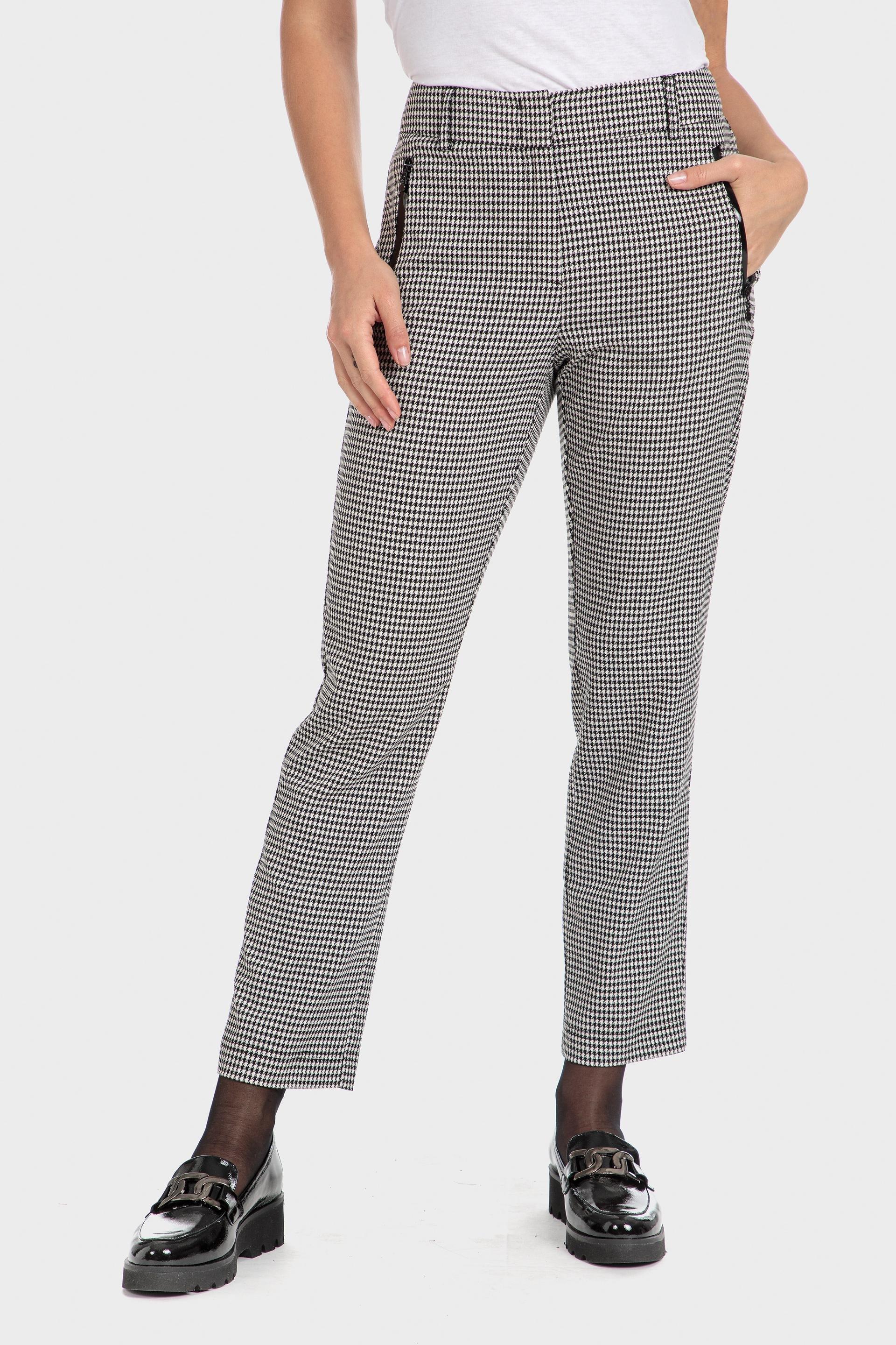 Multicolour Houndstooth Trousers, , large image number 5