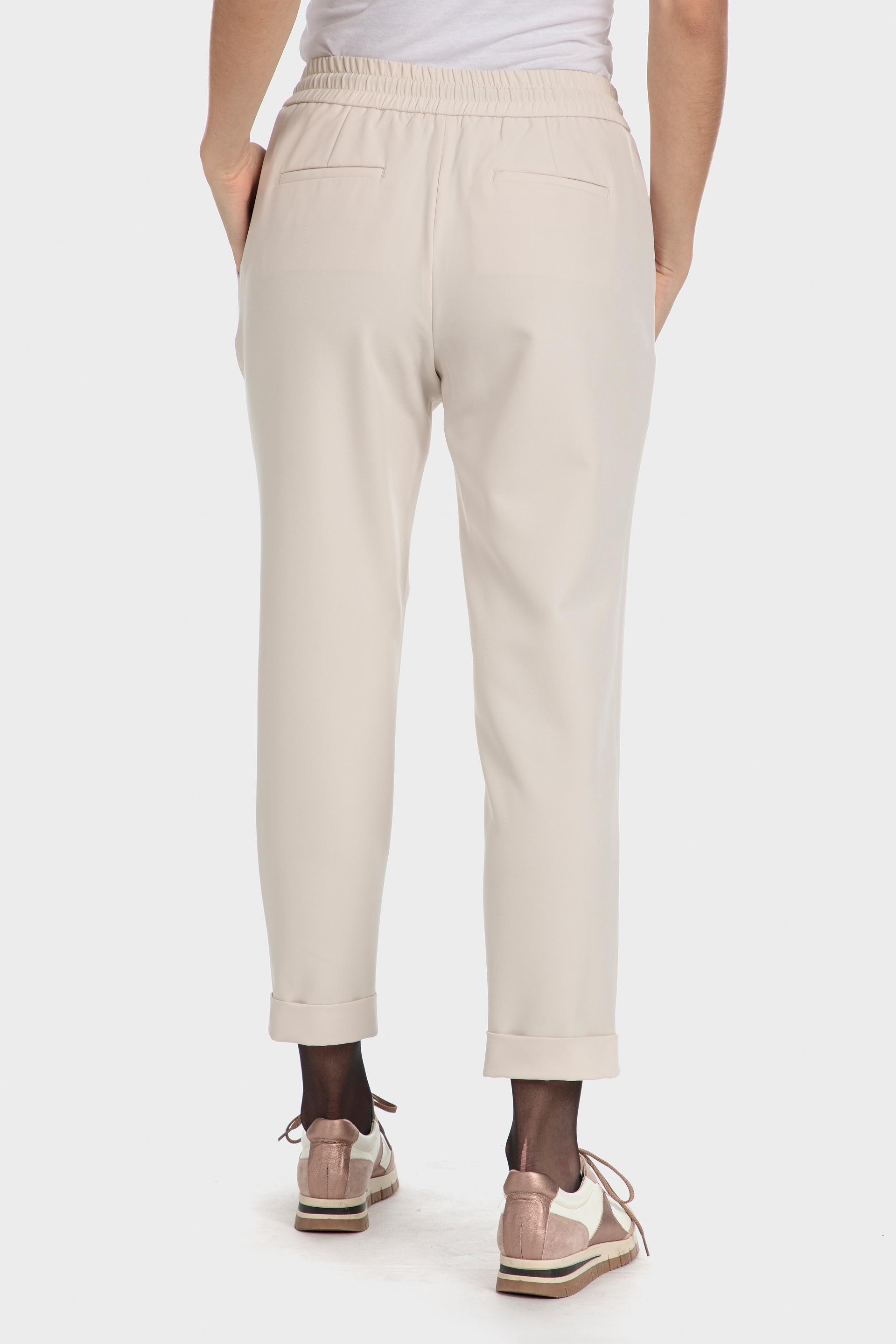 Beige Drawstring Trousers, , large image number 2