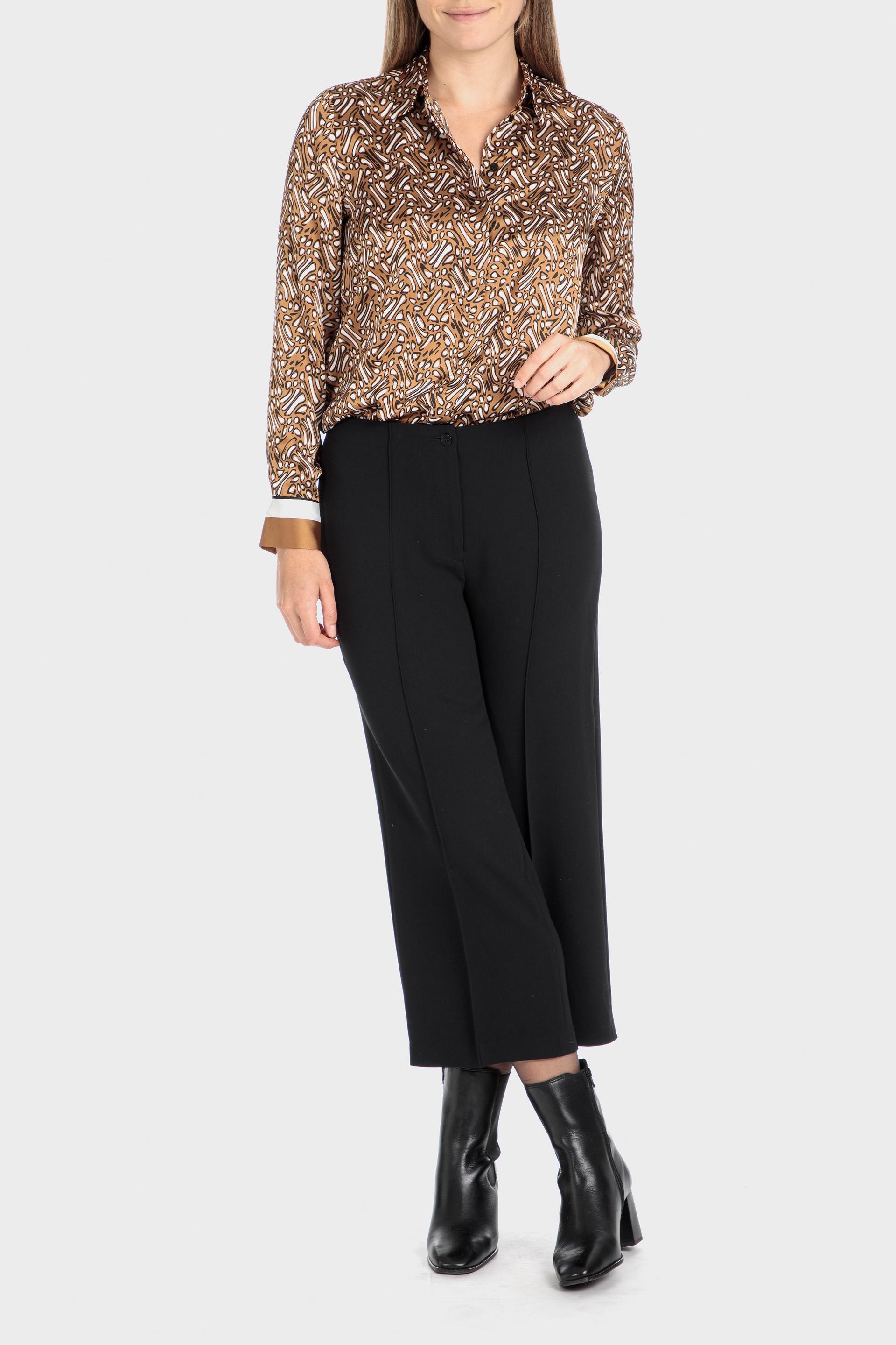 Black Crepe Trousers, Black, large image number 4