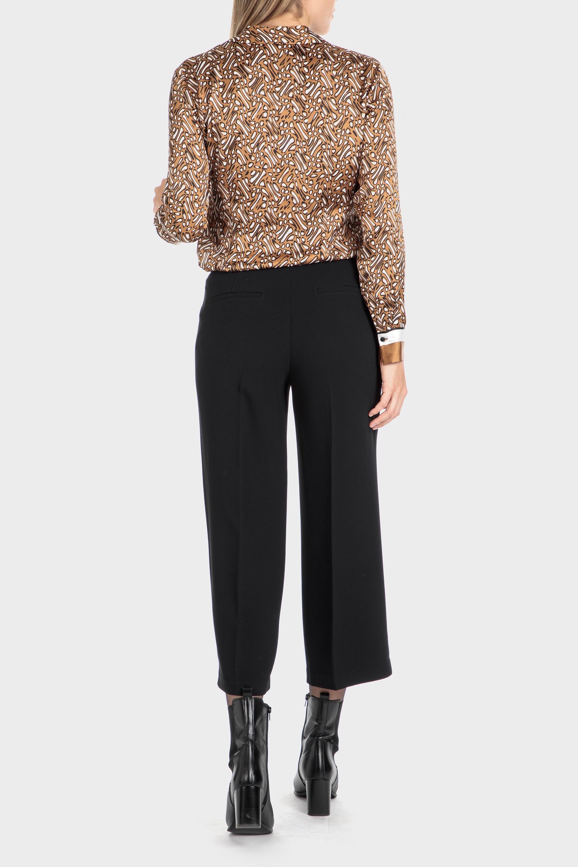 Black Crepe Trousers, Black, large image number 6