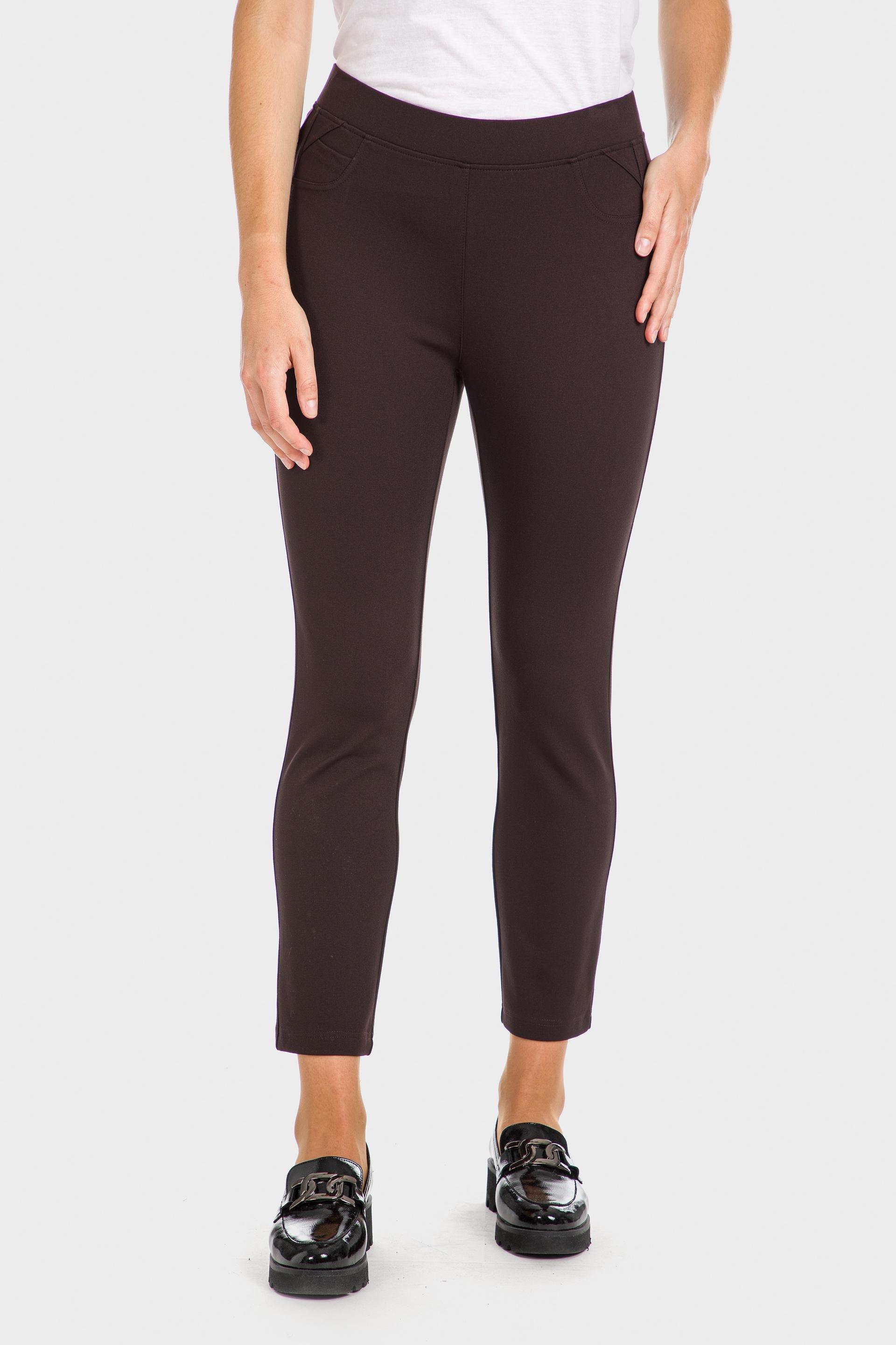 Brown Capri Trousers, , large image number 1