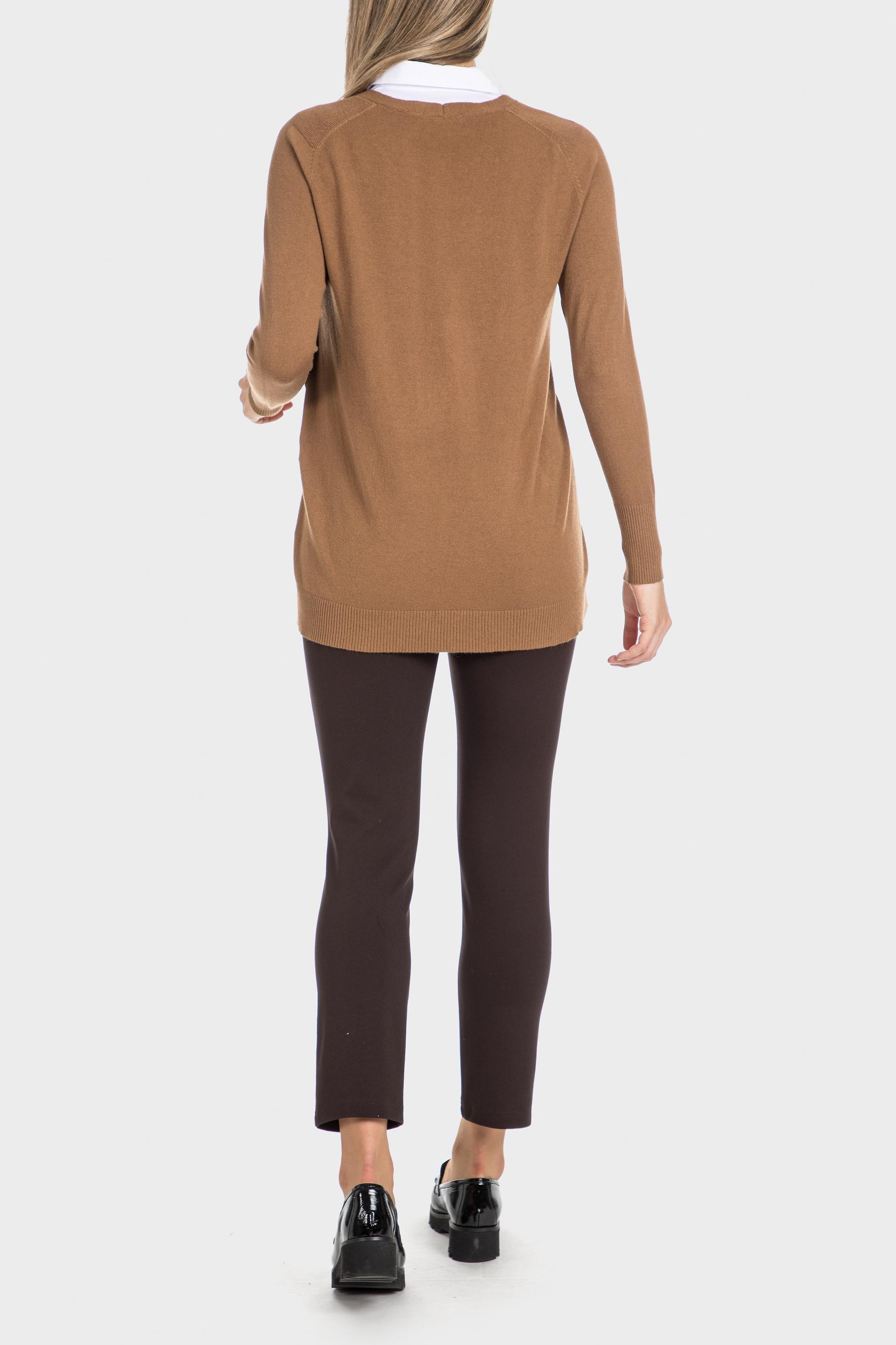 Brown Capri Trousers, , large image number 2