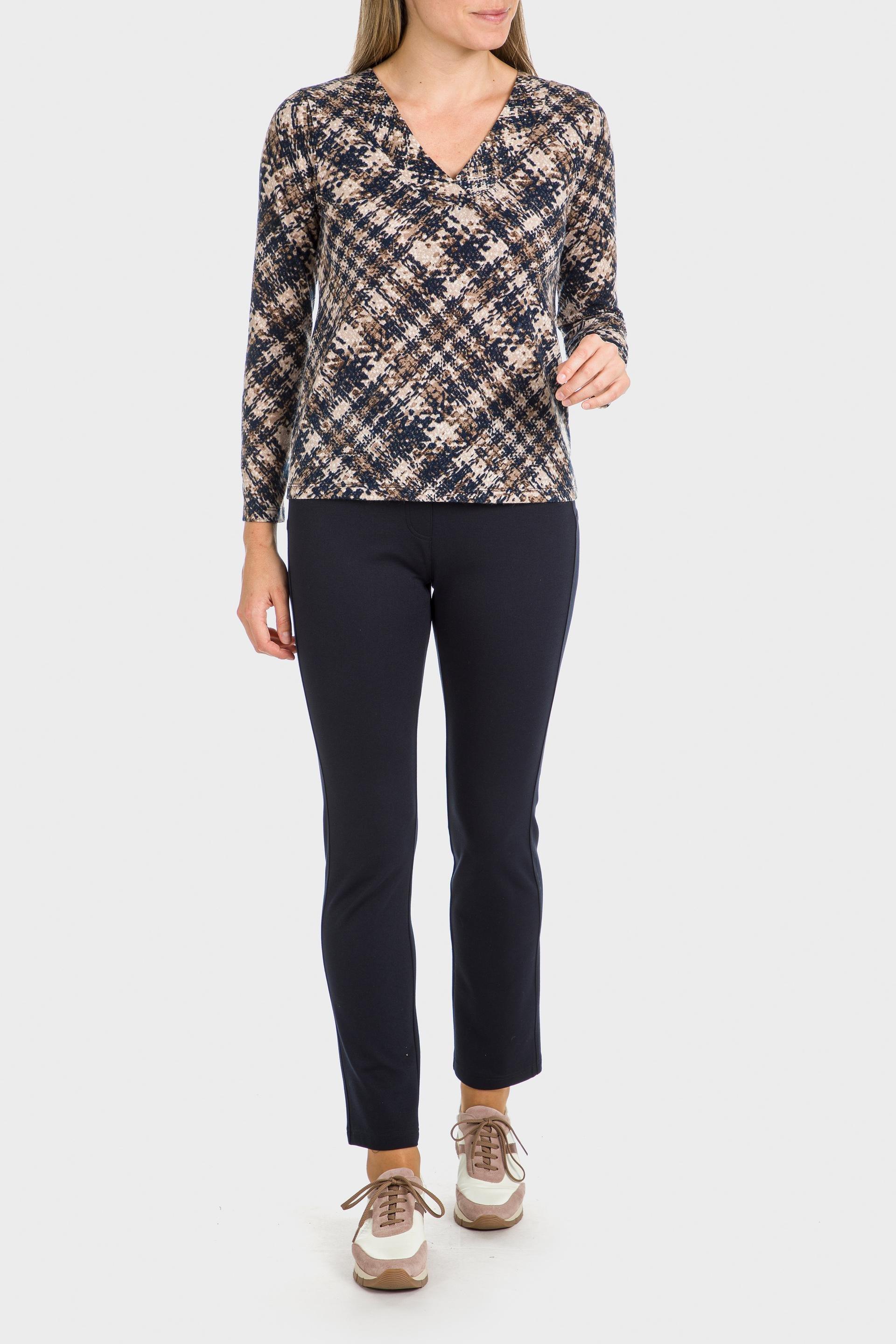 Navy Push Up Trousers, , large image number 0