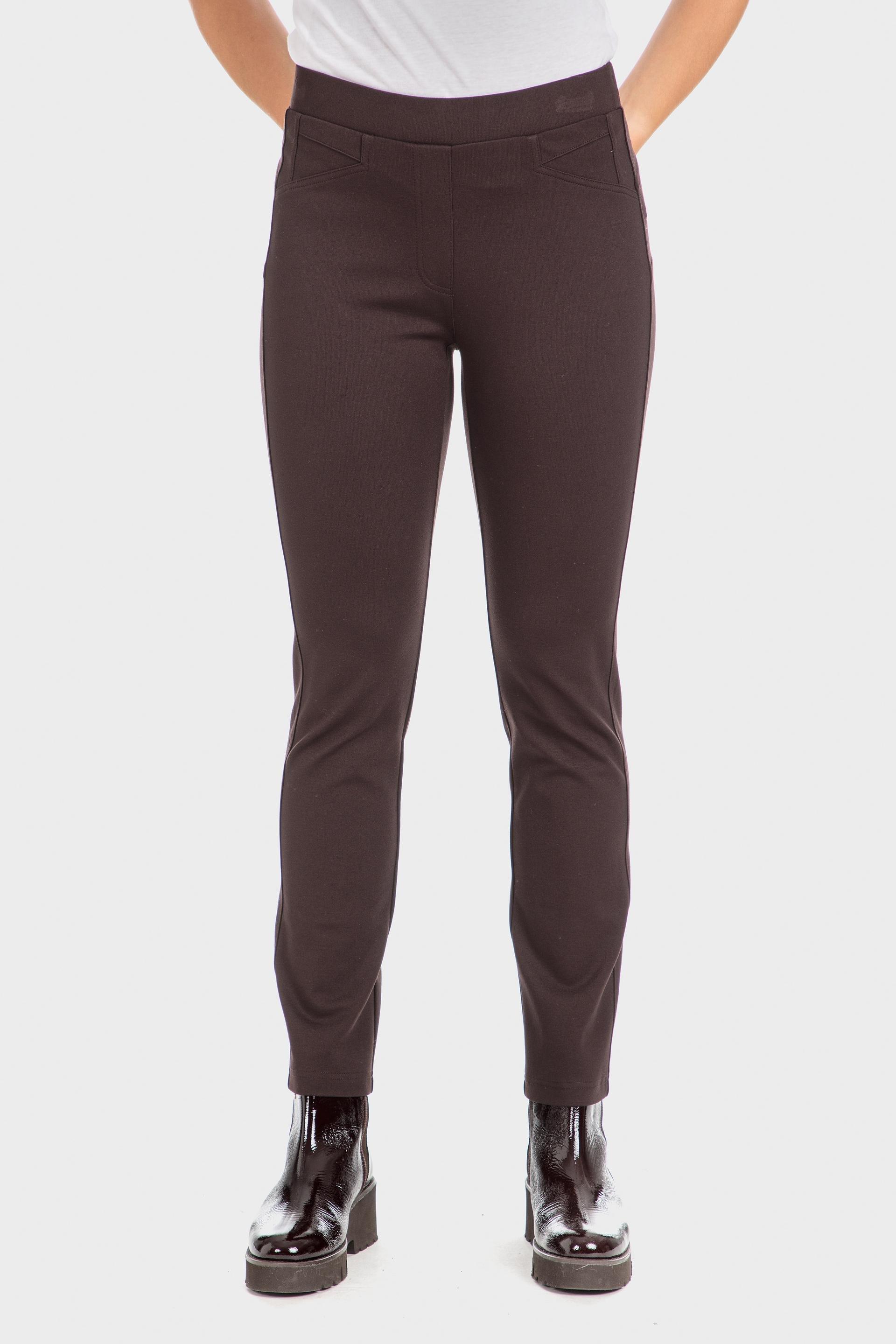 Brown Push Up Trousers, , large image number 0