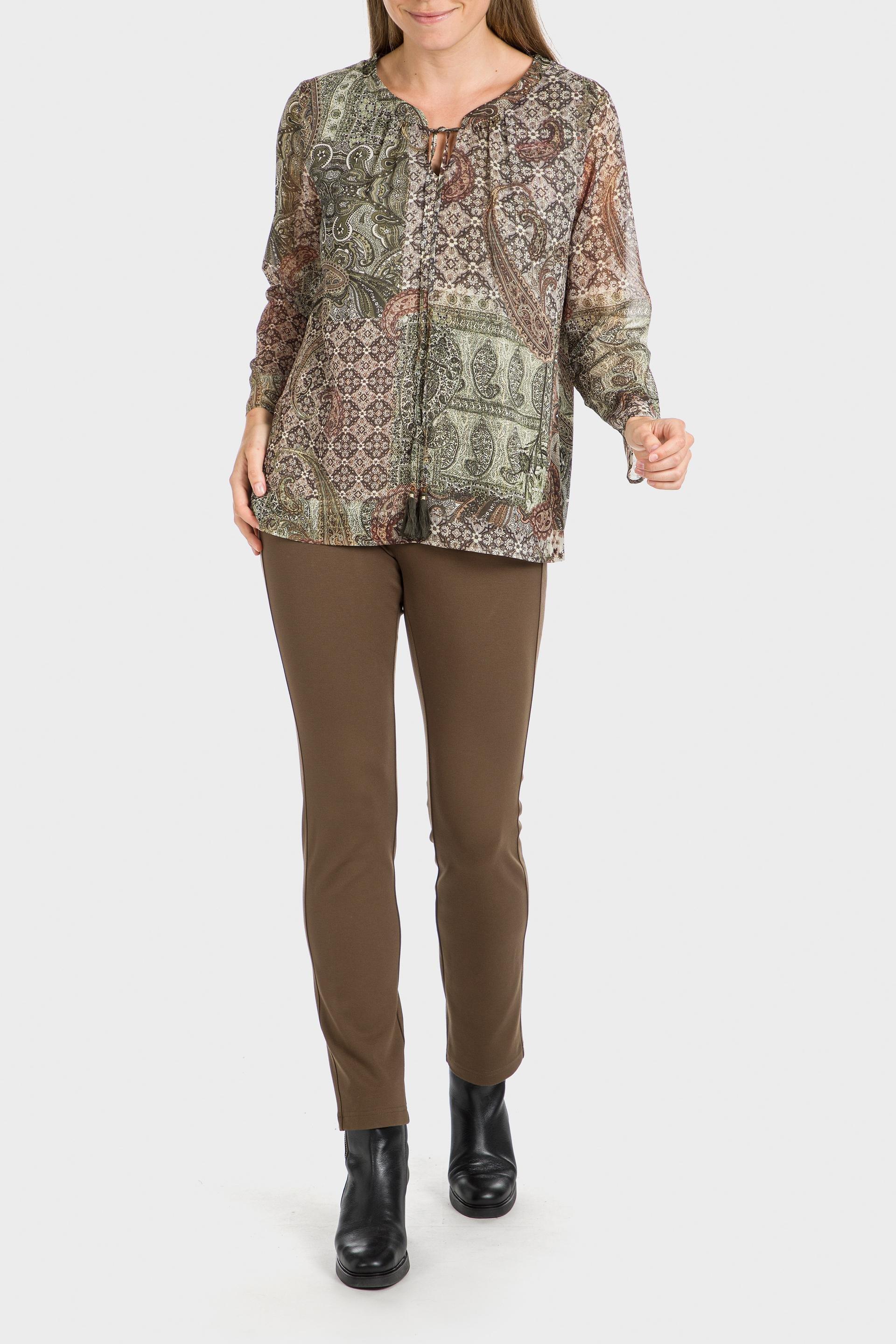Brown Push Up Trousers, , large image number 1