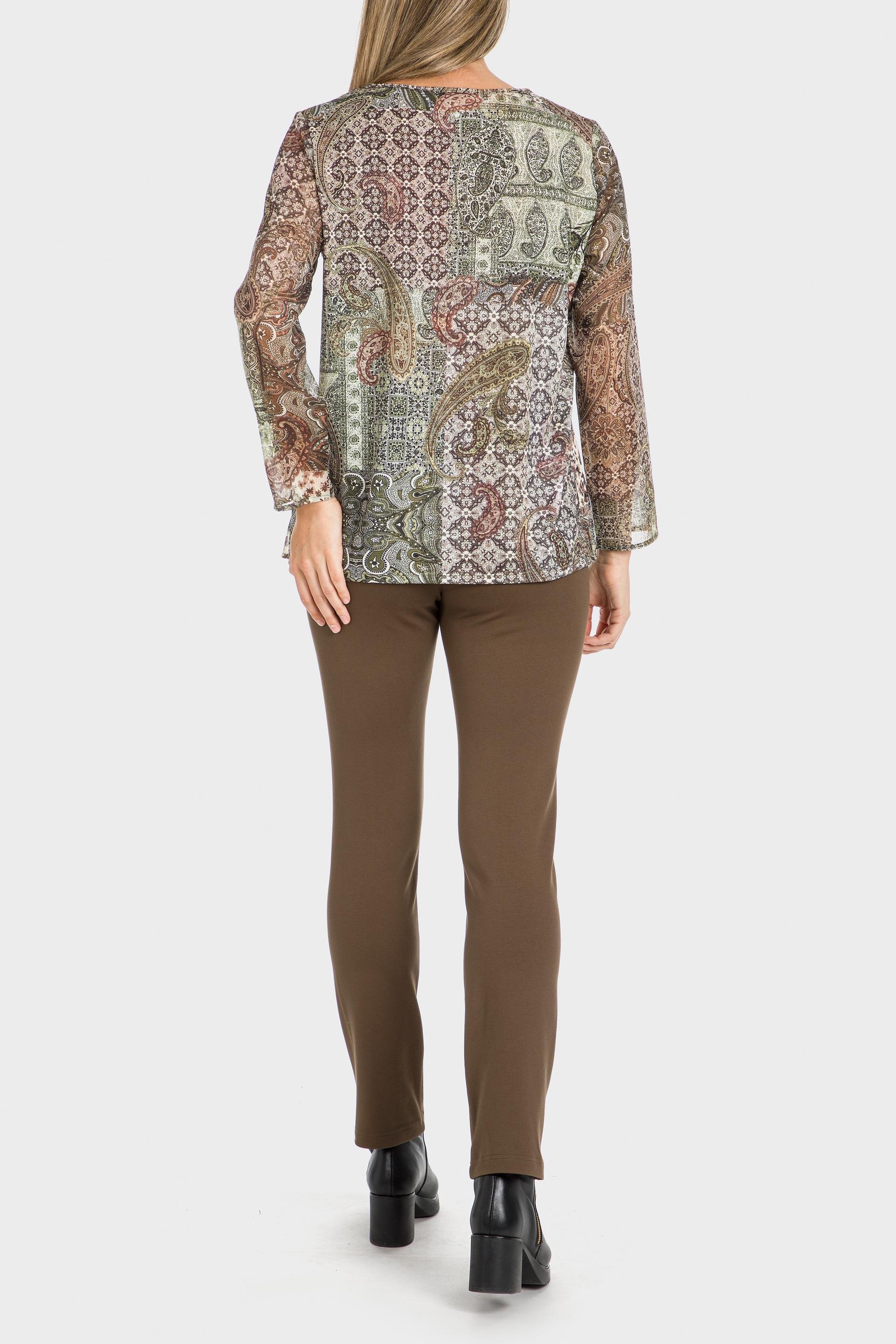 Brown Push Up Trousers, , large image number 3