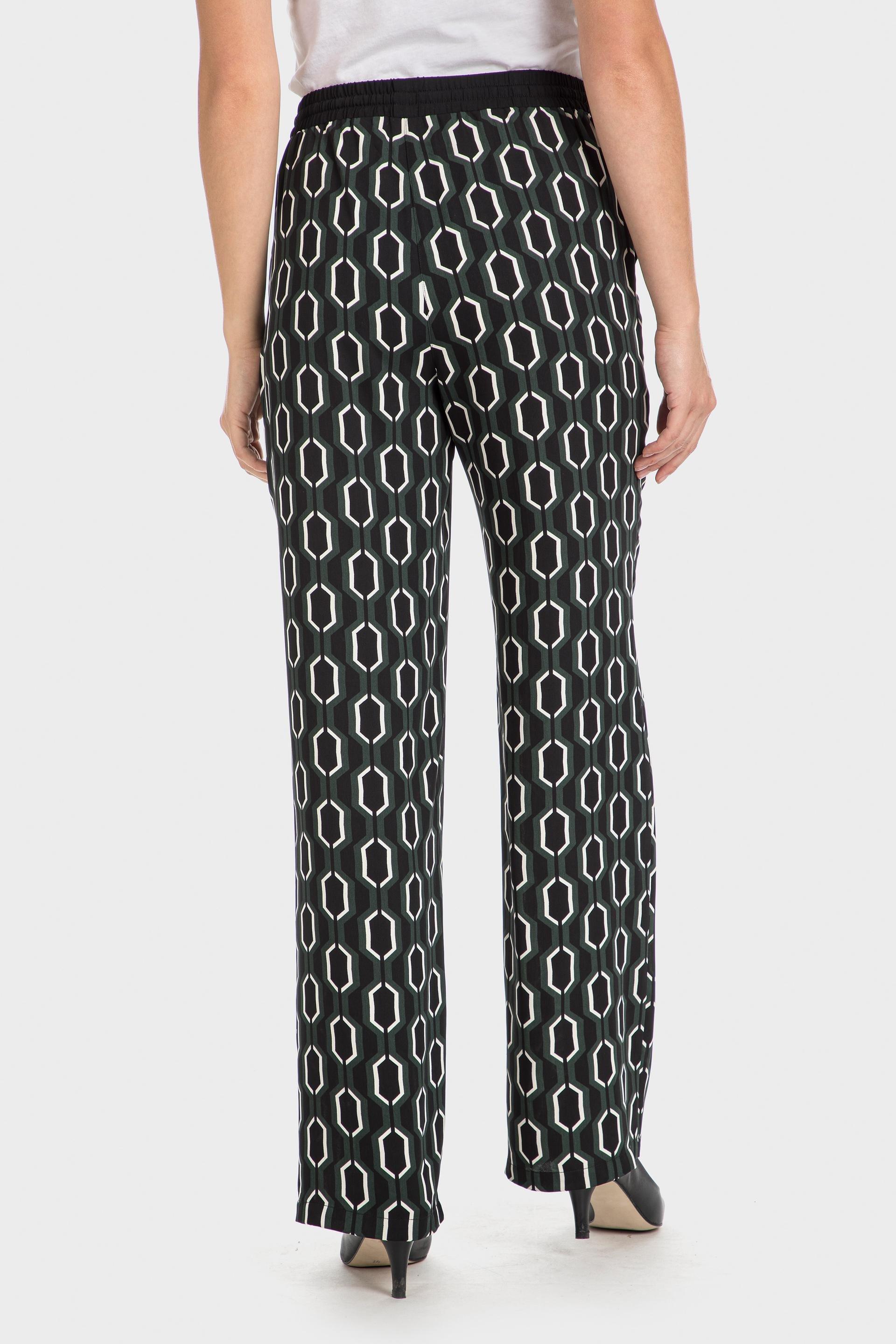 Black Printed Trousers, , large image number 3
