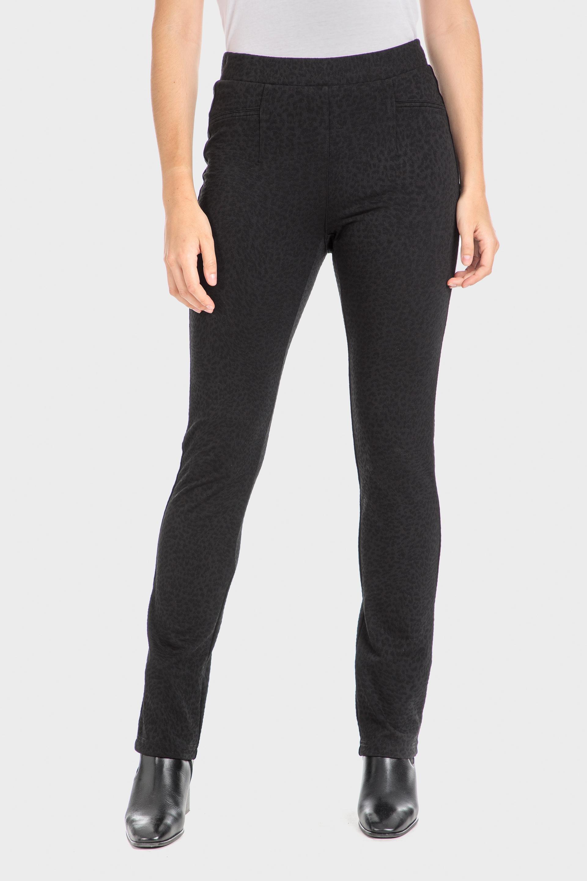 Black Jacquard Trousers, , large image number 1