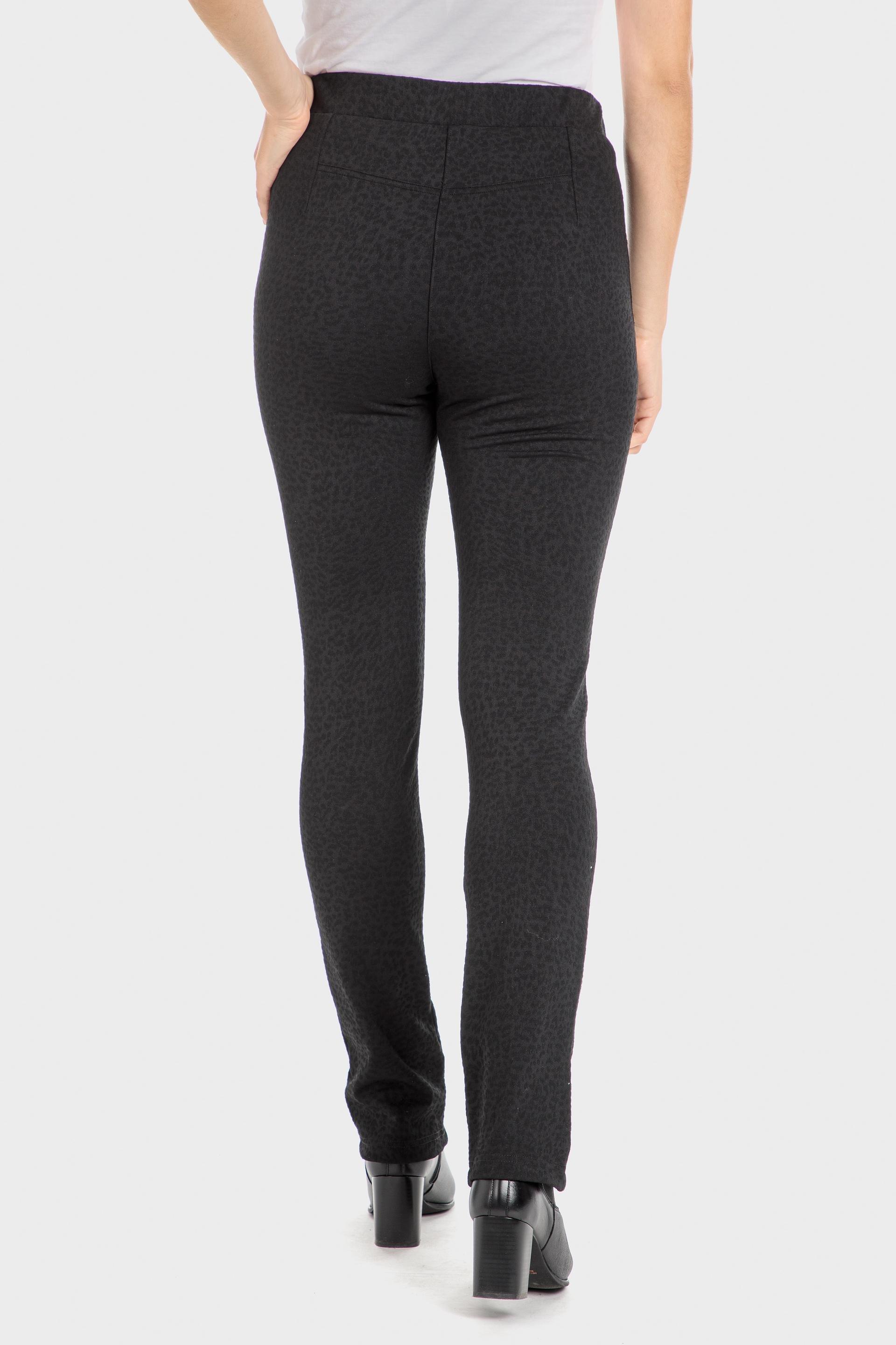 Black Jacquard Trousers, Black, large image number 3